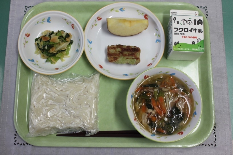 学校給食うどんセット