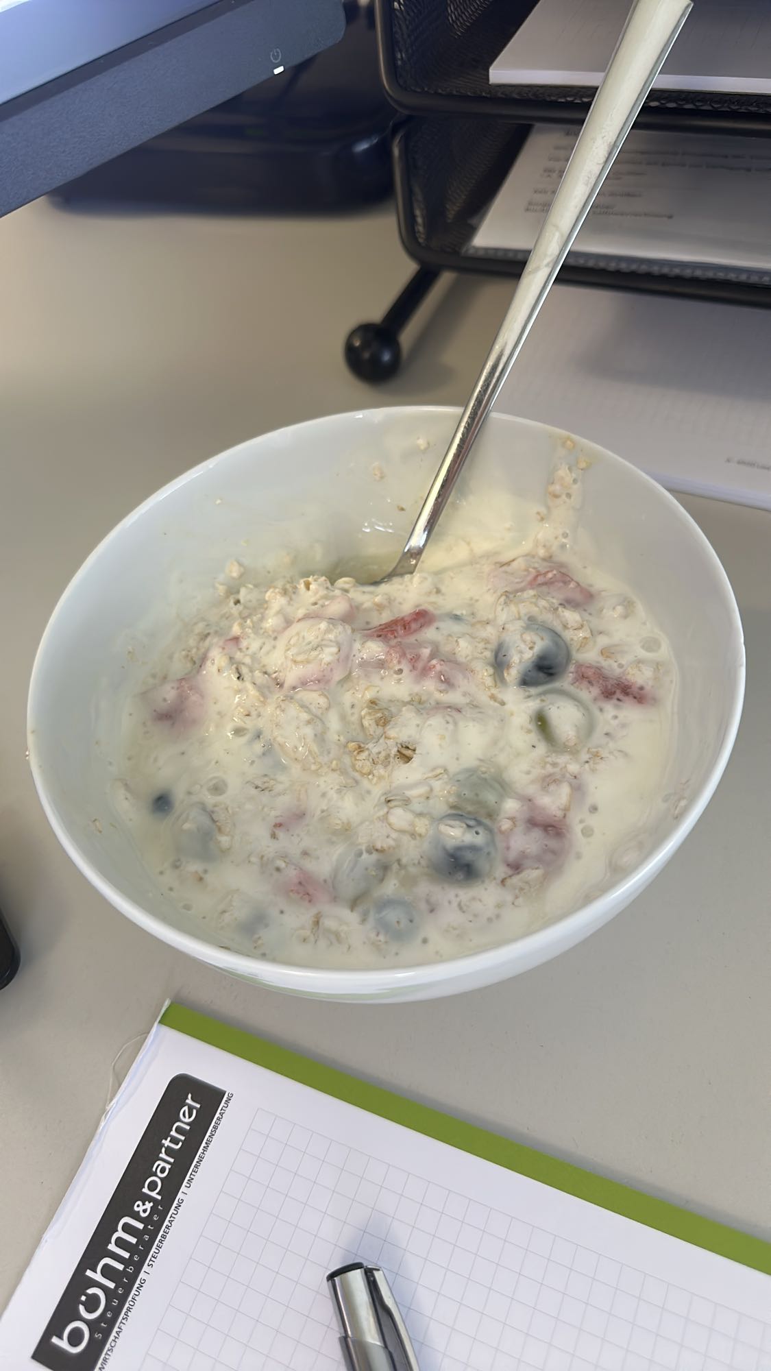 Joghurt mit Haferflocken