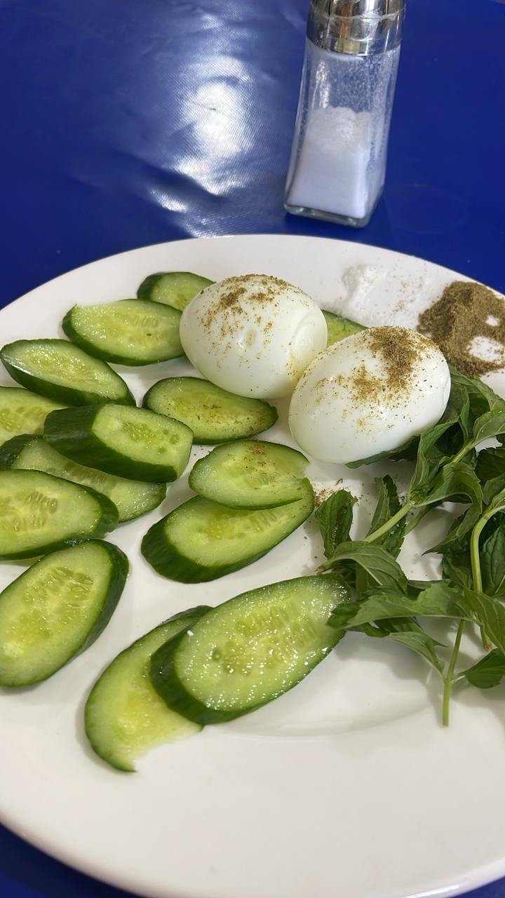 Boiled Eggs & Cucumber