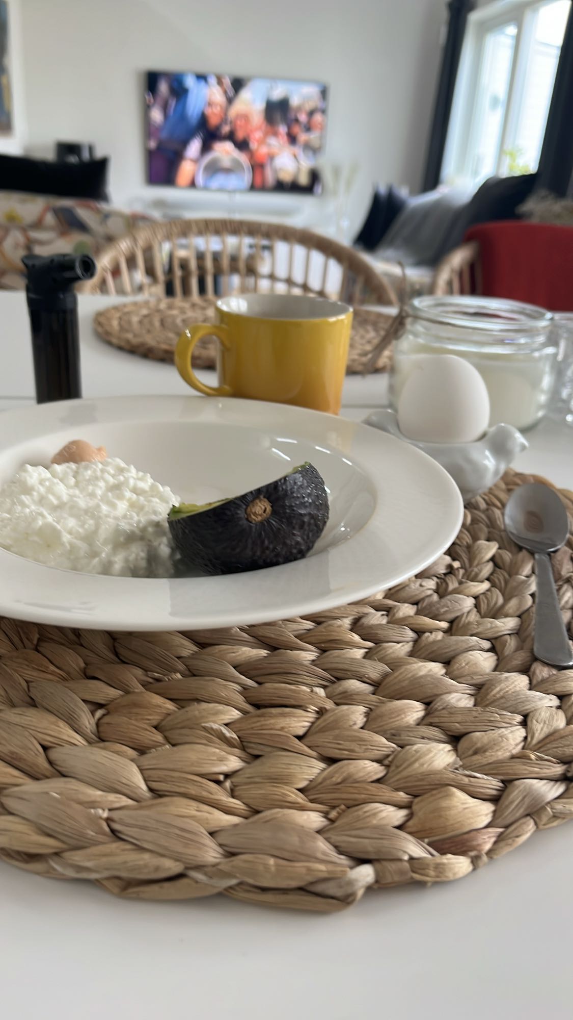 Keso, avokado och ägg