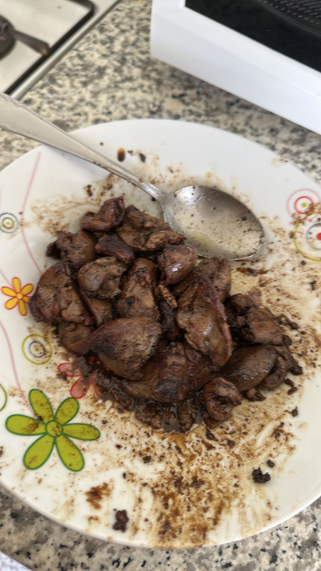 Pan-fried chicken liver