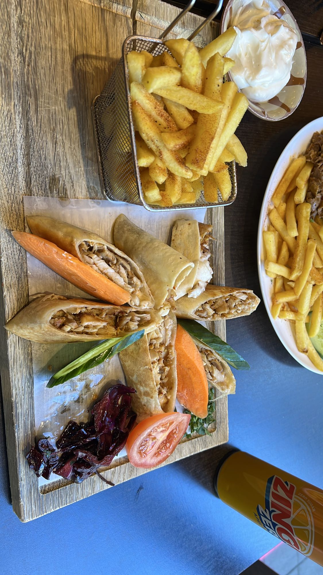 Kycklingrulle med pommes