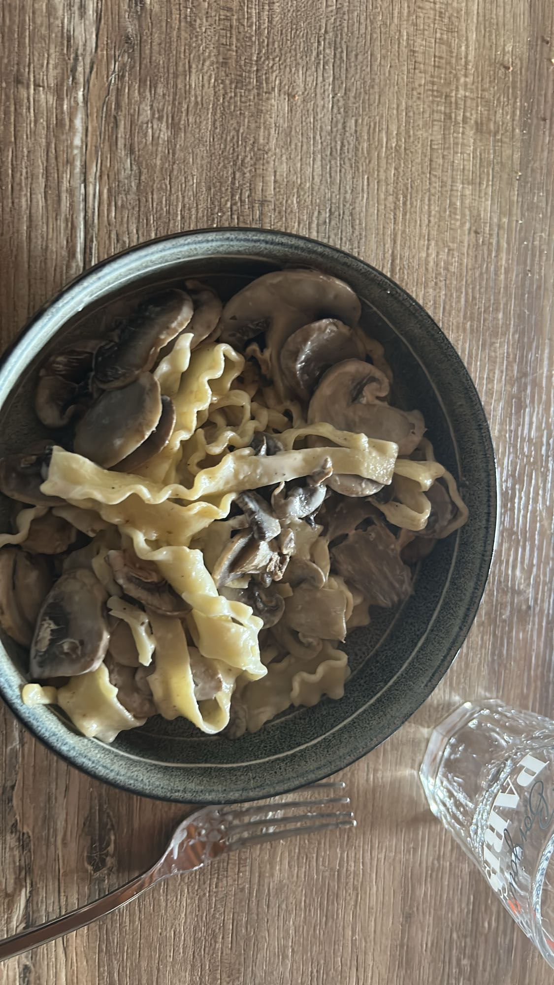 Pâtes aux champignons