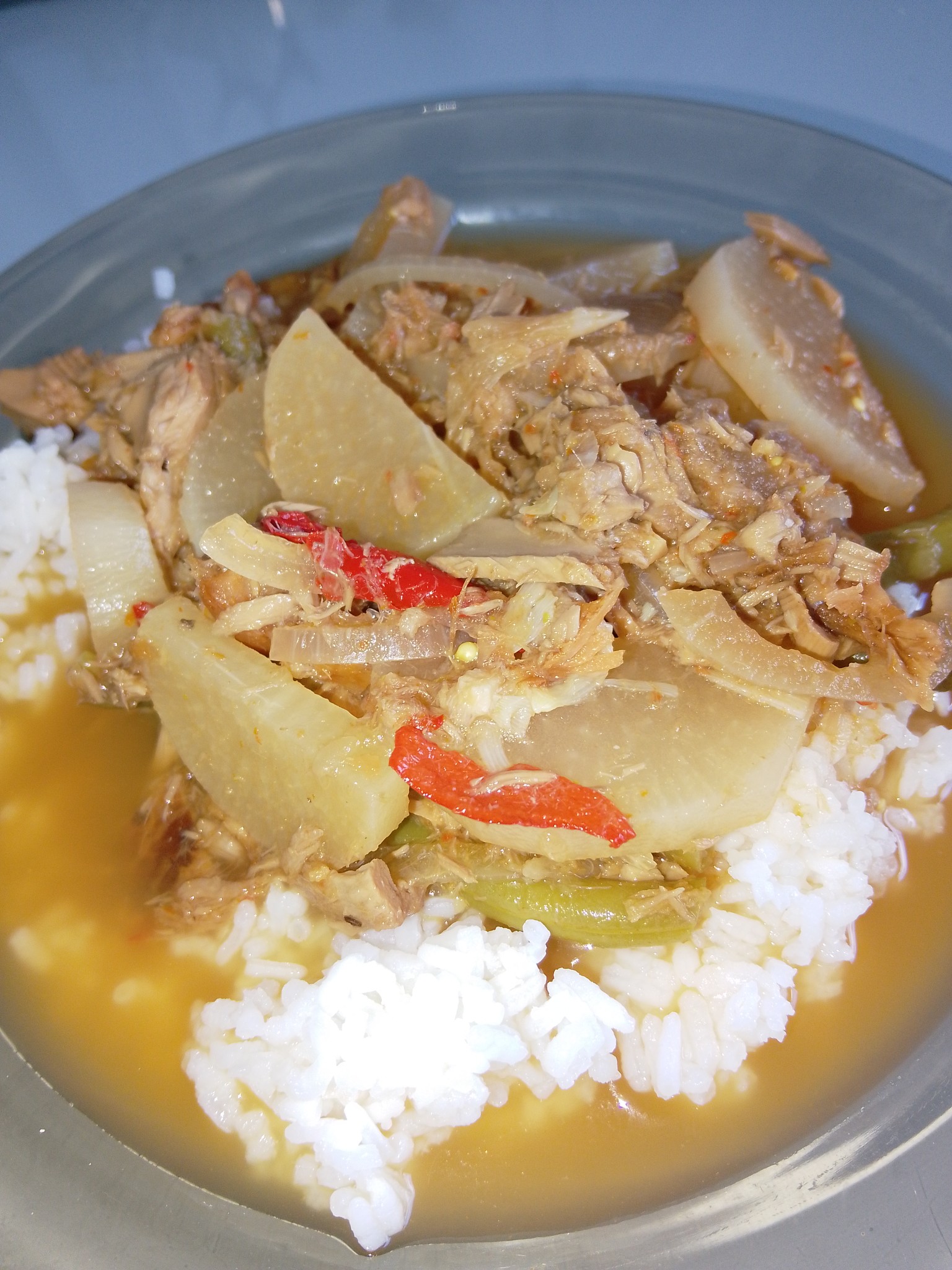 Sayur Nangka dengan Nasi