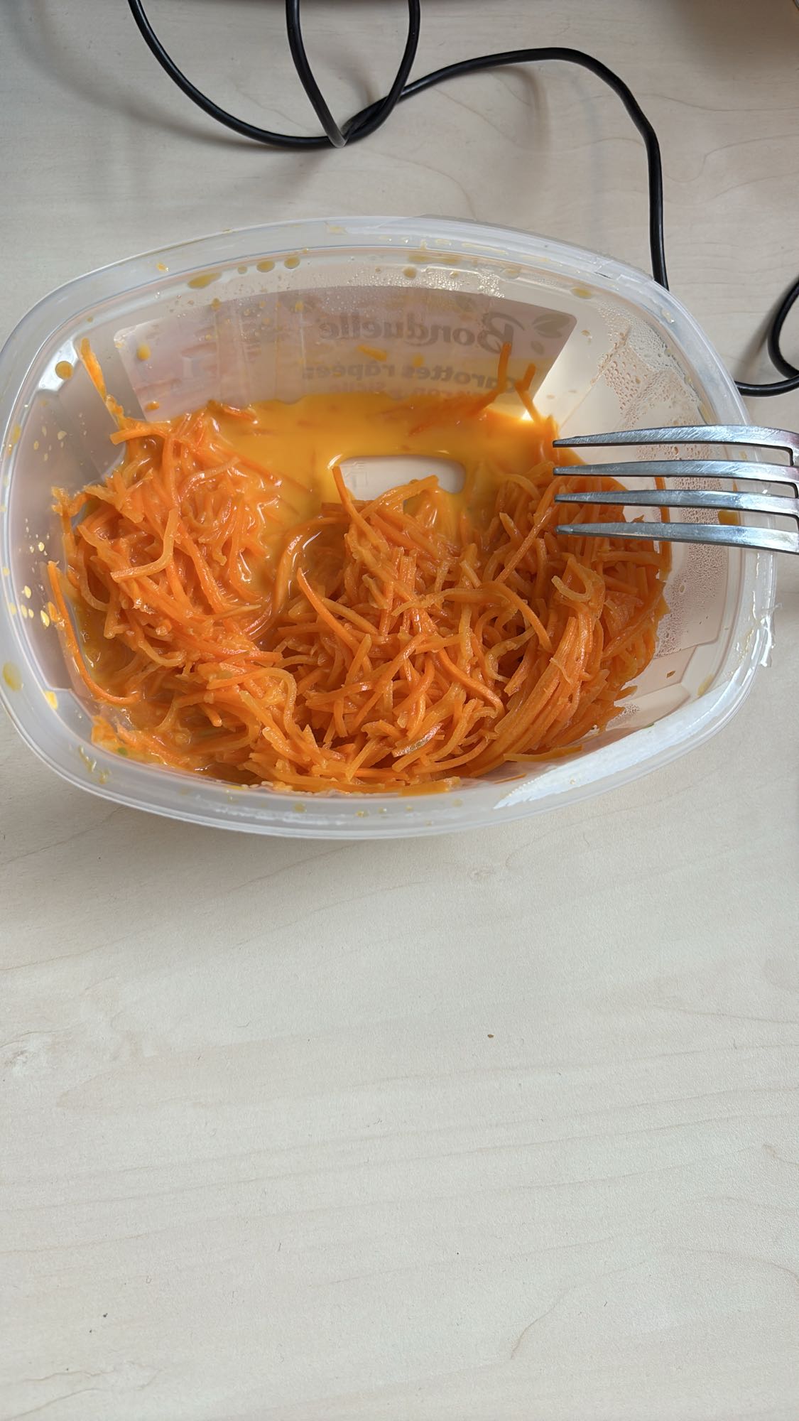 Carottes râpées œuf