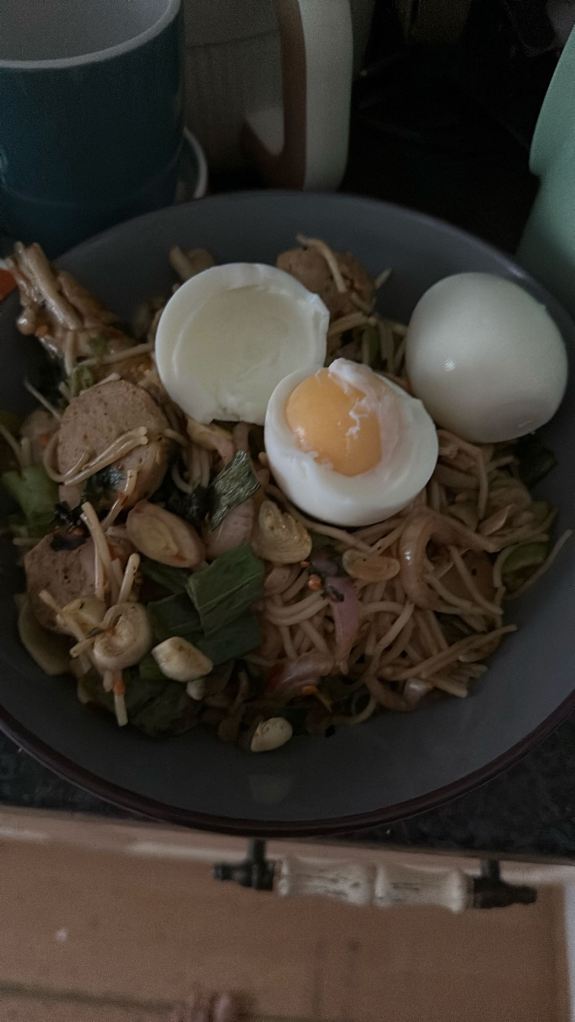 Noodle Egg Veggie Bowl
