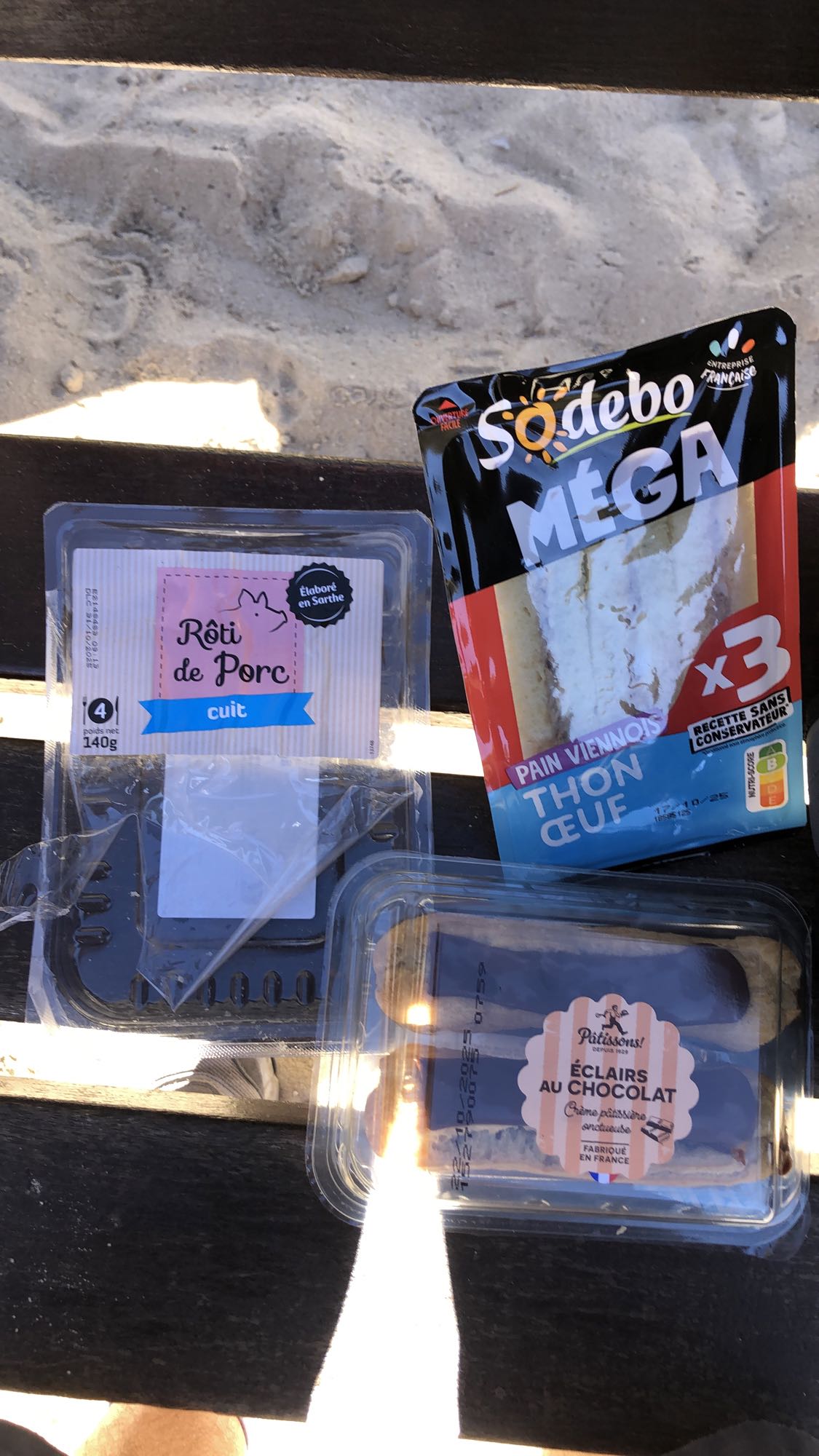 Sandwich thon et douceurs