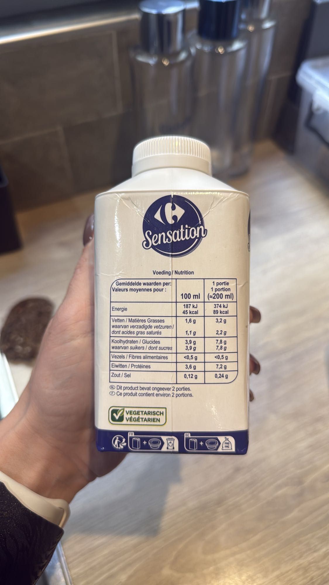 Boisson lactée sensation