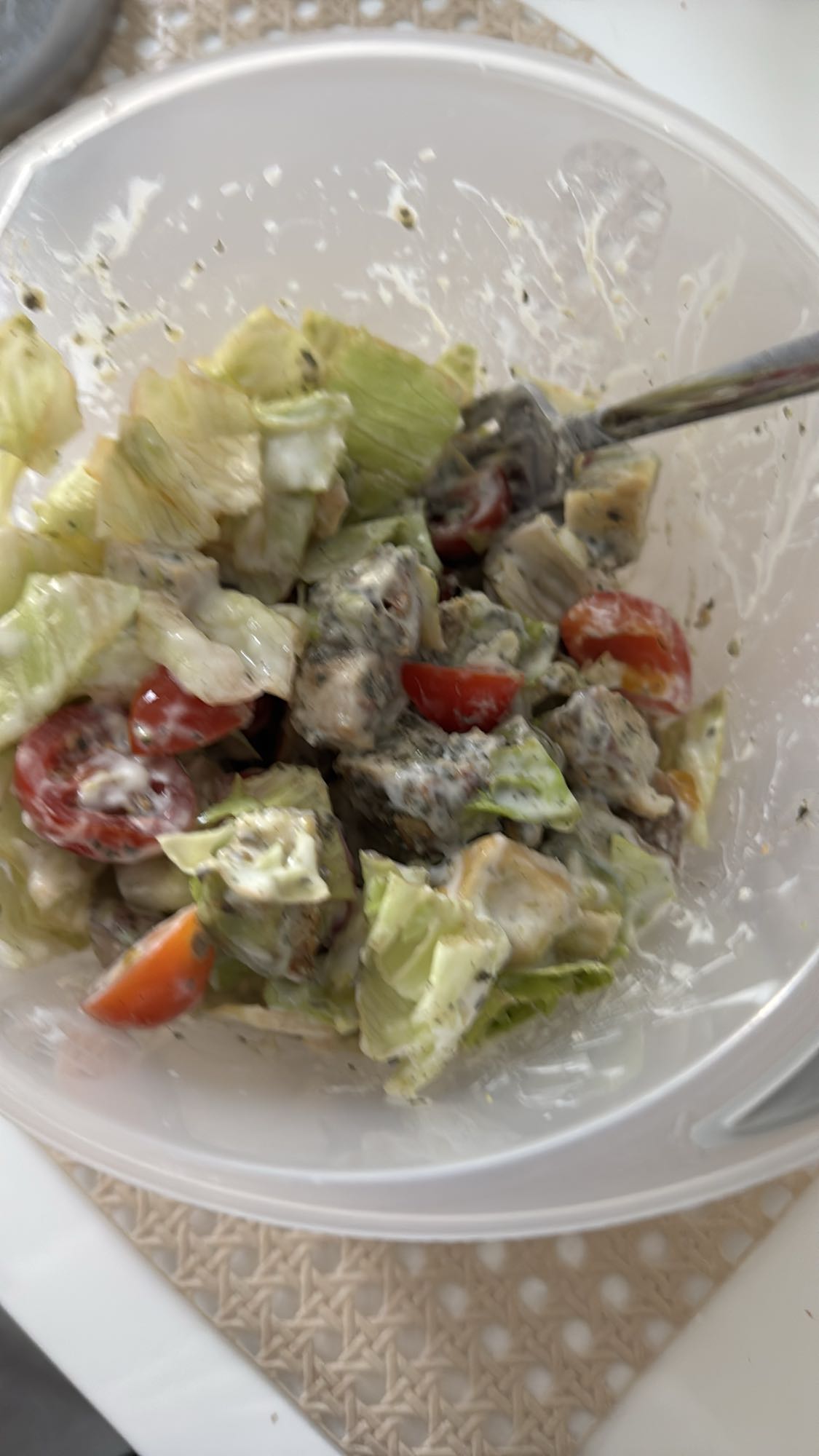 Kycklingsallad med dressing