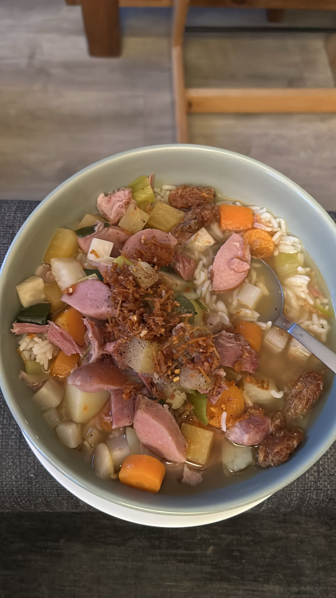 Kjøttsuppe med ris