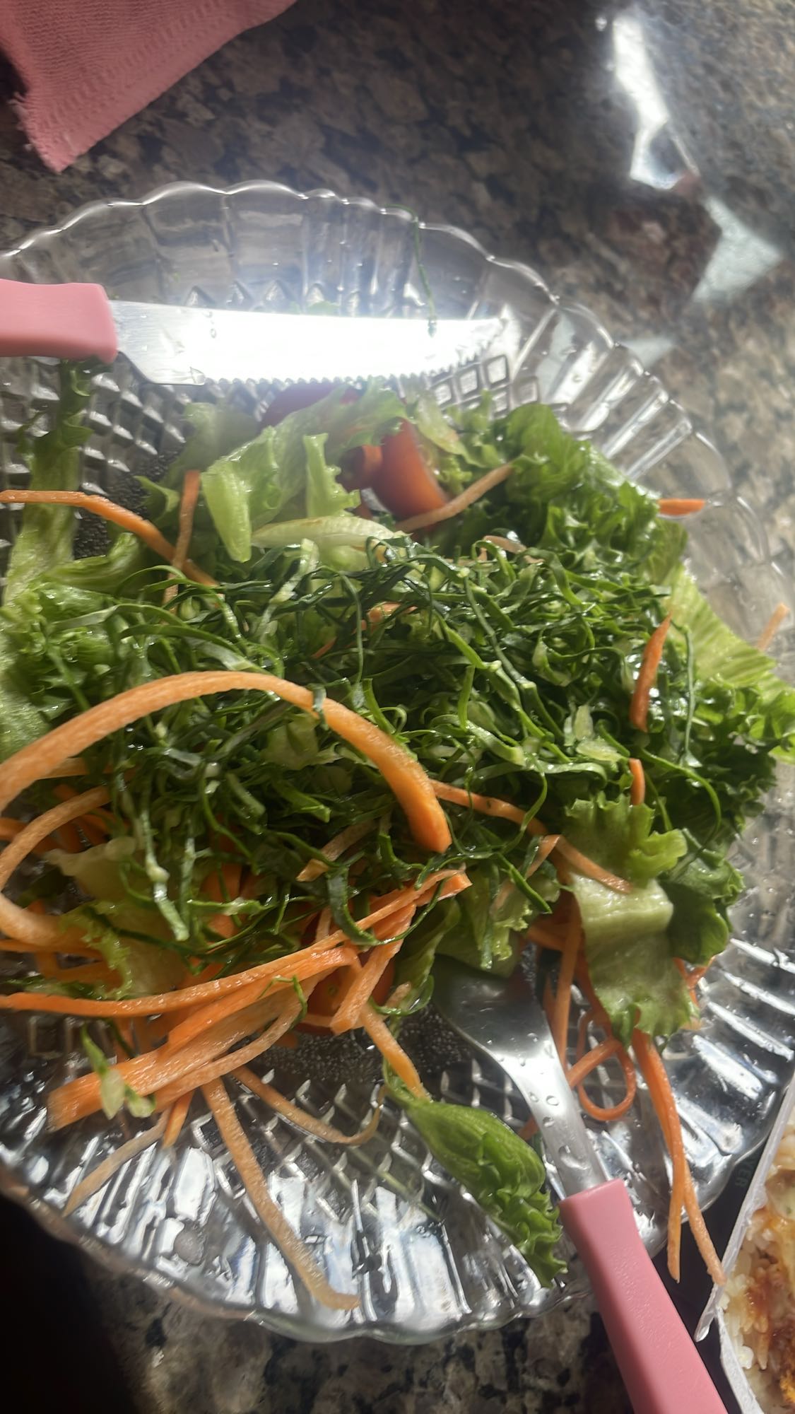 Salada fresca de folhas