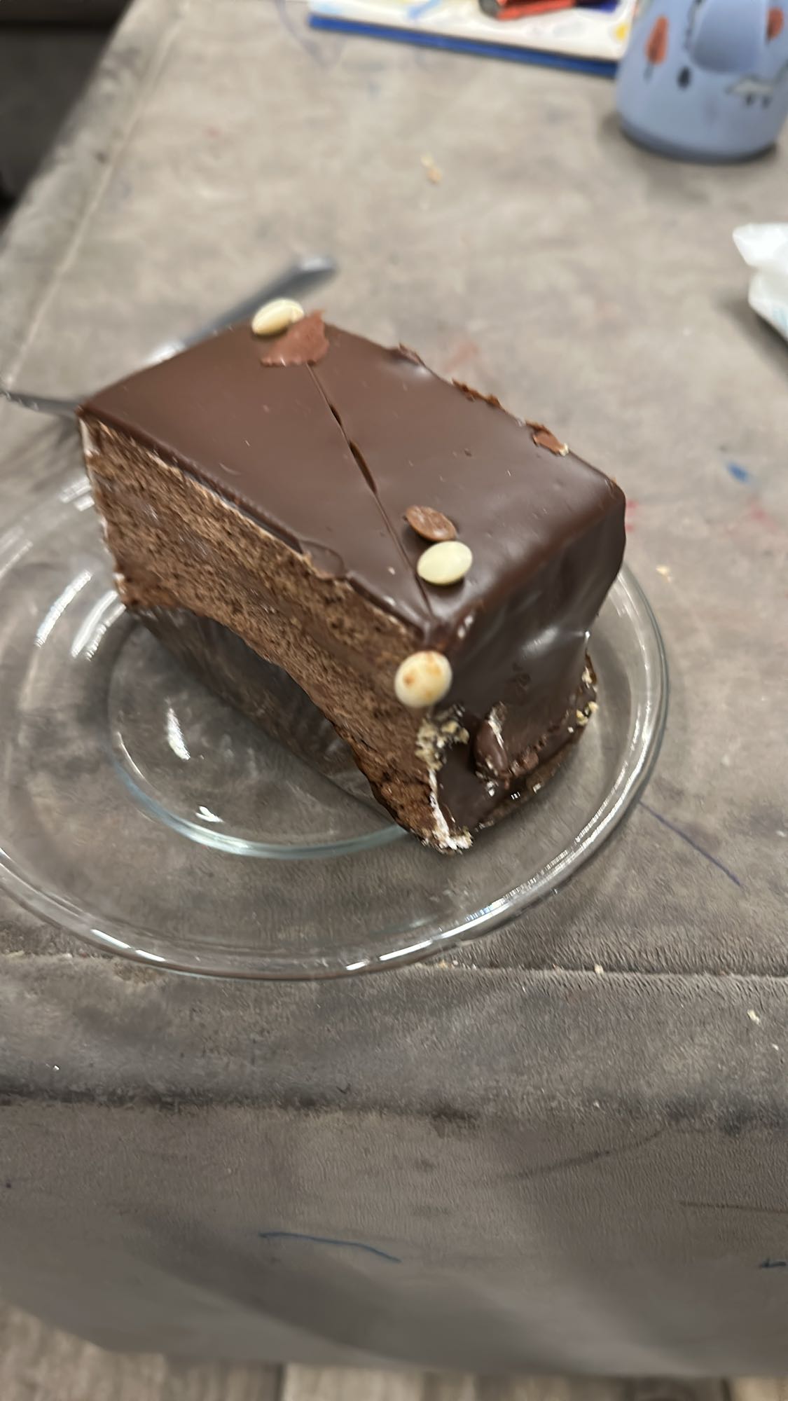 Chocolate cake slice