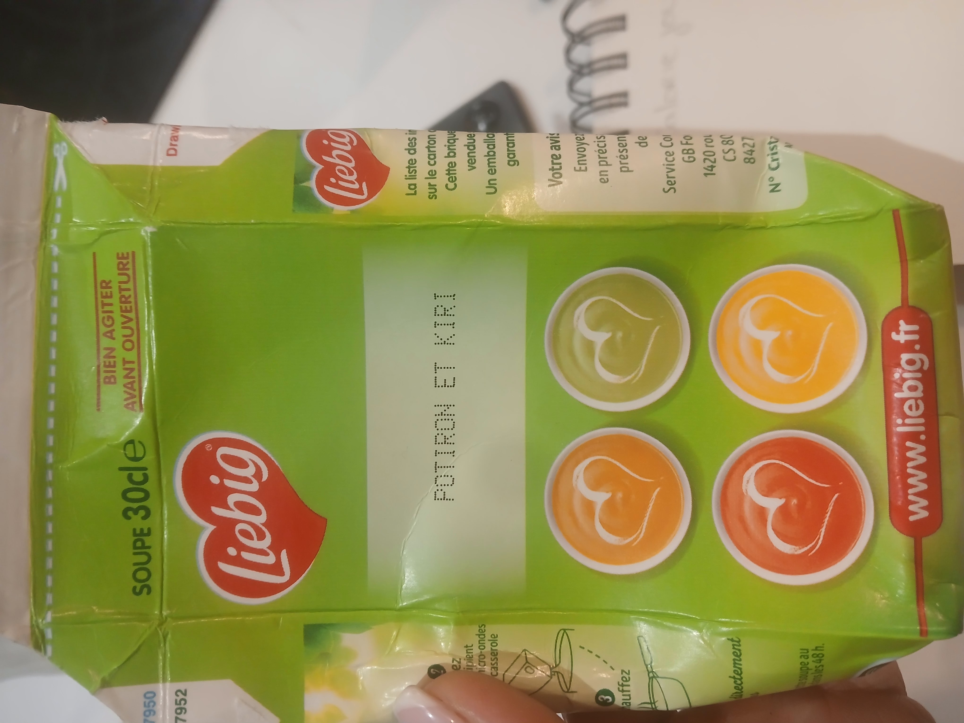 Soupe potiron et kiri