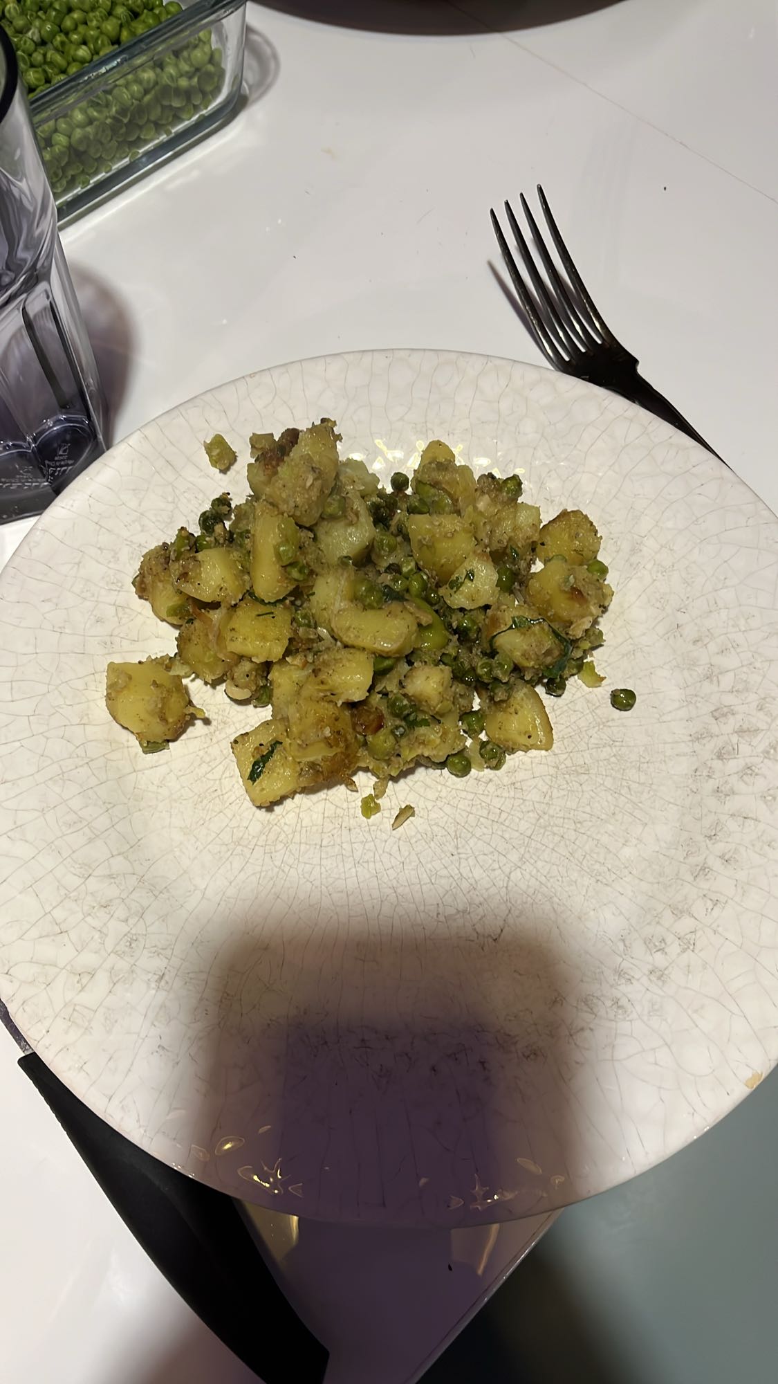 Pommes de terre et pois