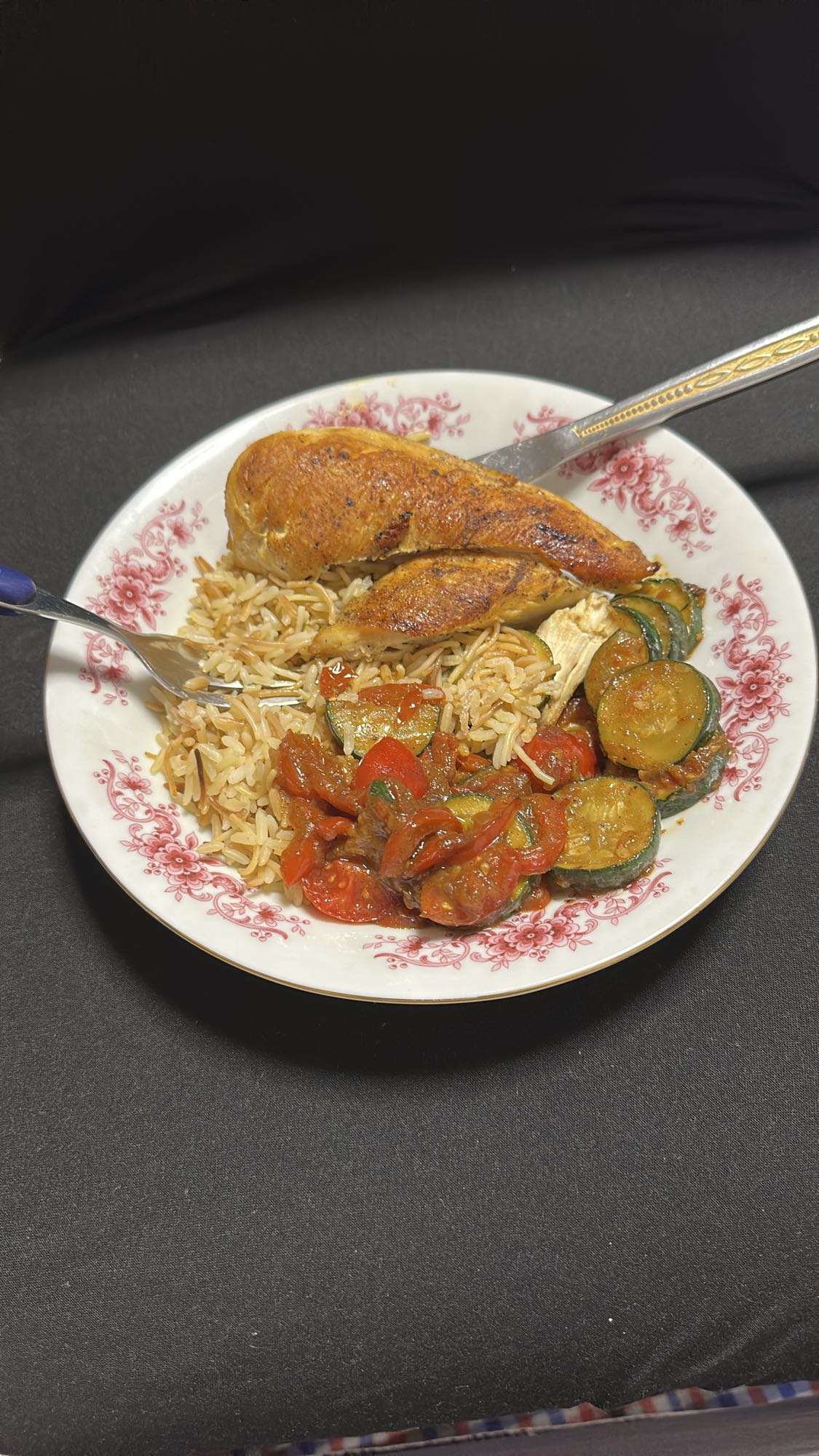 Kip met rijst en groenten