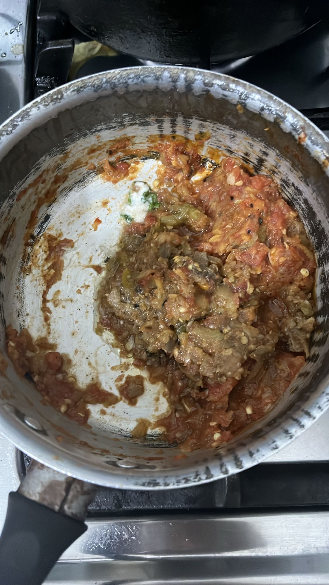 purée aubergine-tomate