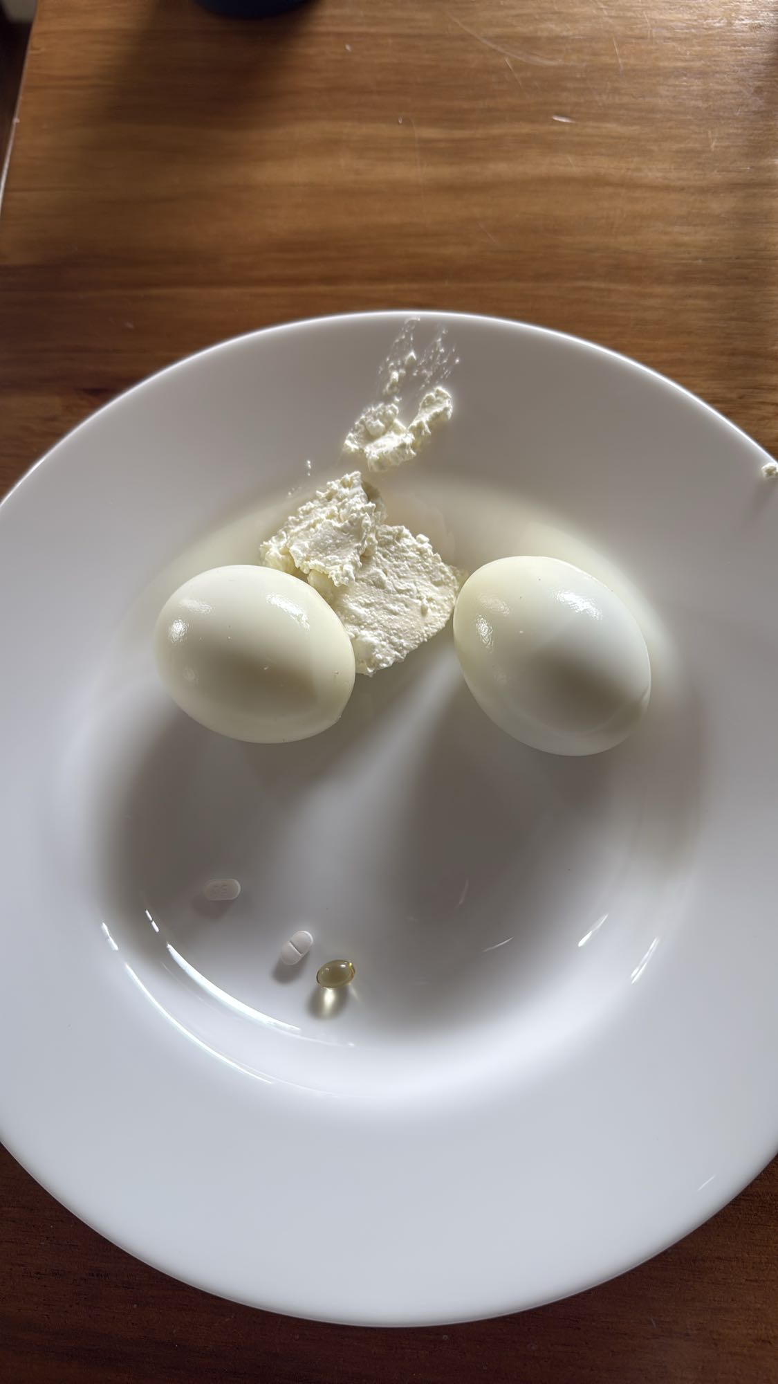 Eggs and cheese plate