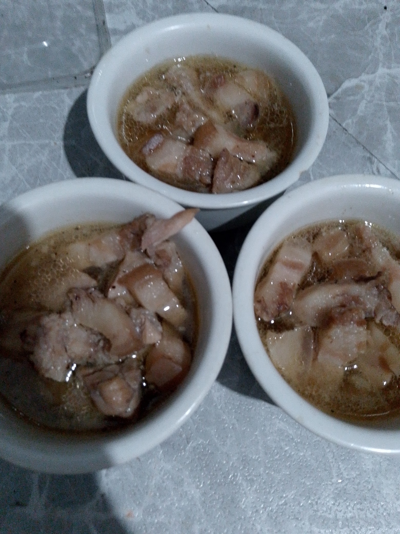 Braised Pork Belly Cups