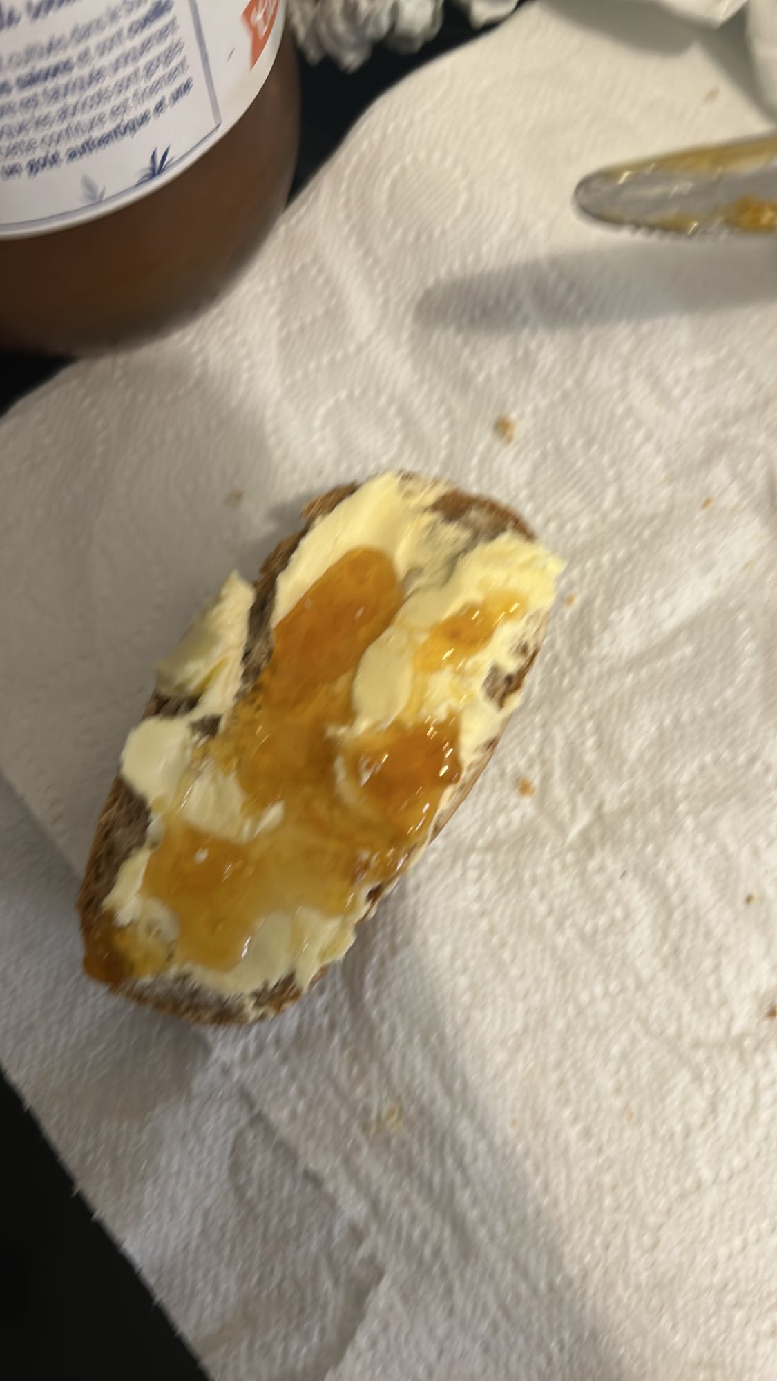 Tartine beurre confiture