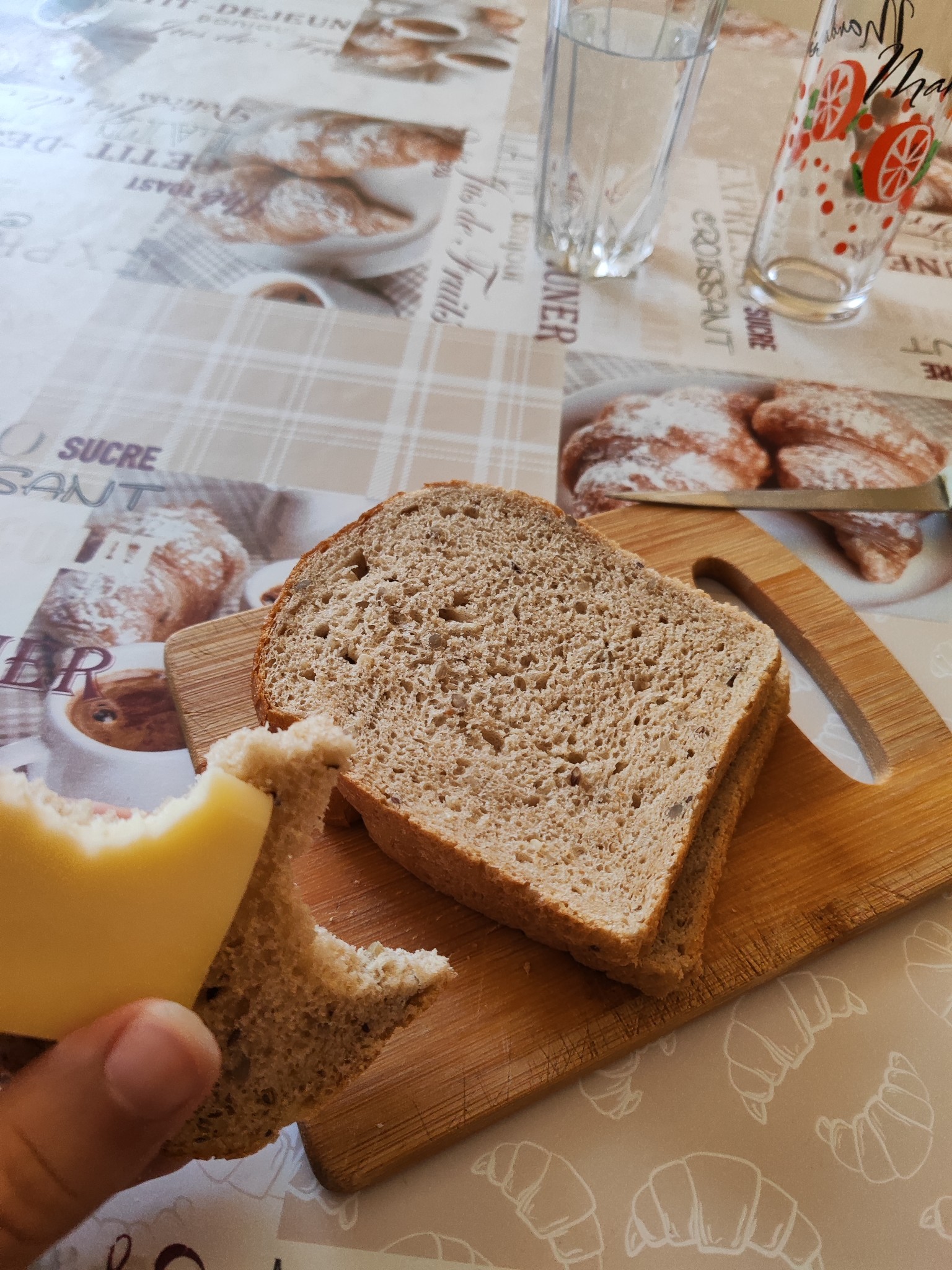 Cheese and Bread Snack