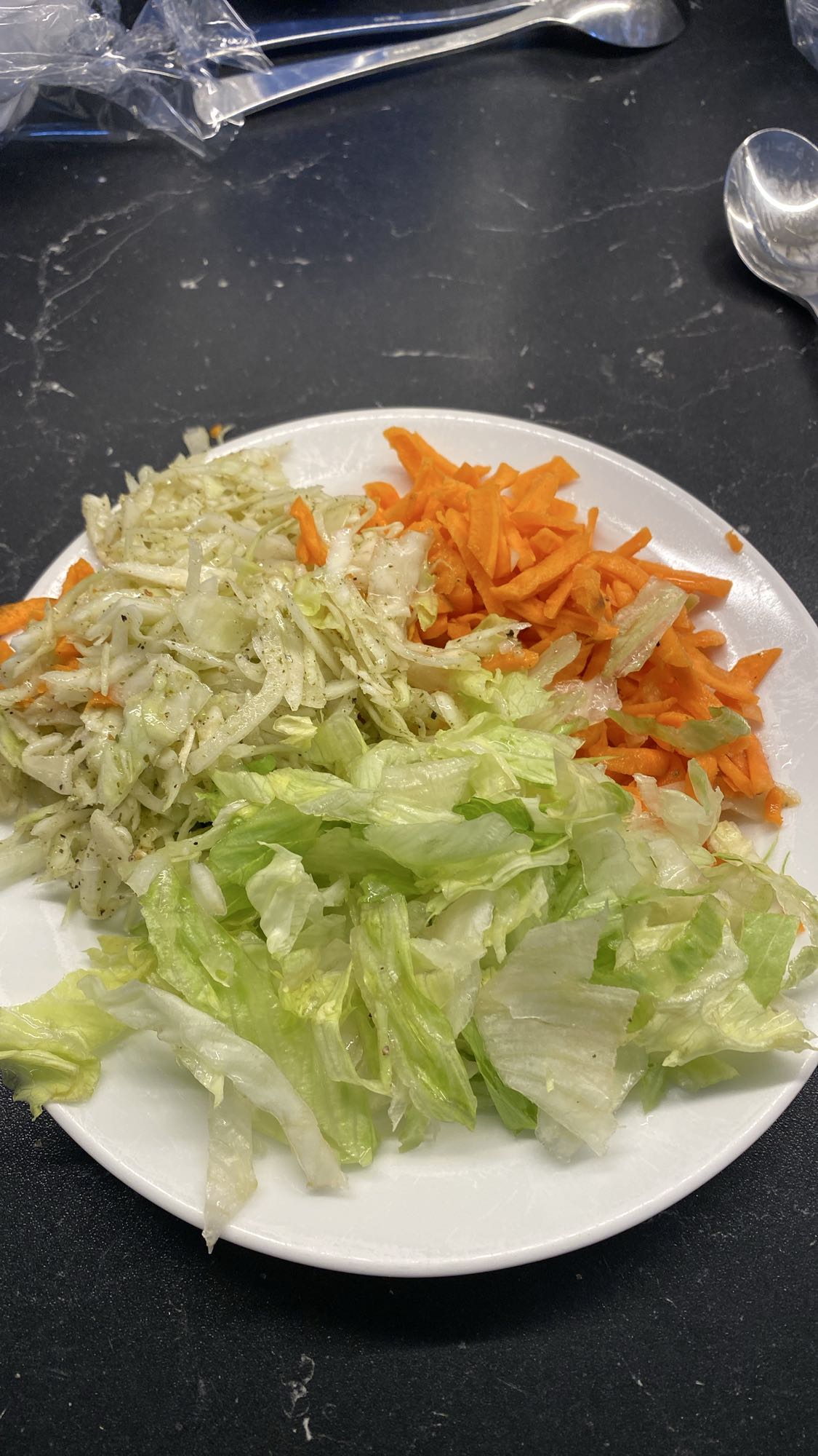 Enkel grönsakssallad