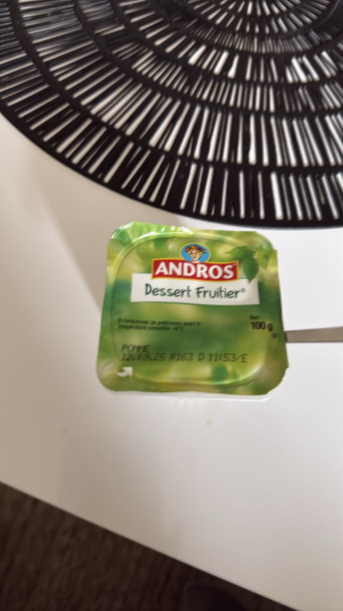 Dessert fruitier pomme