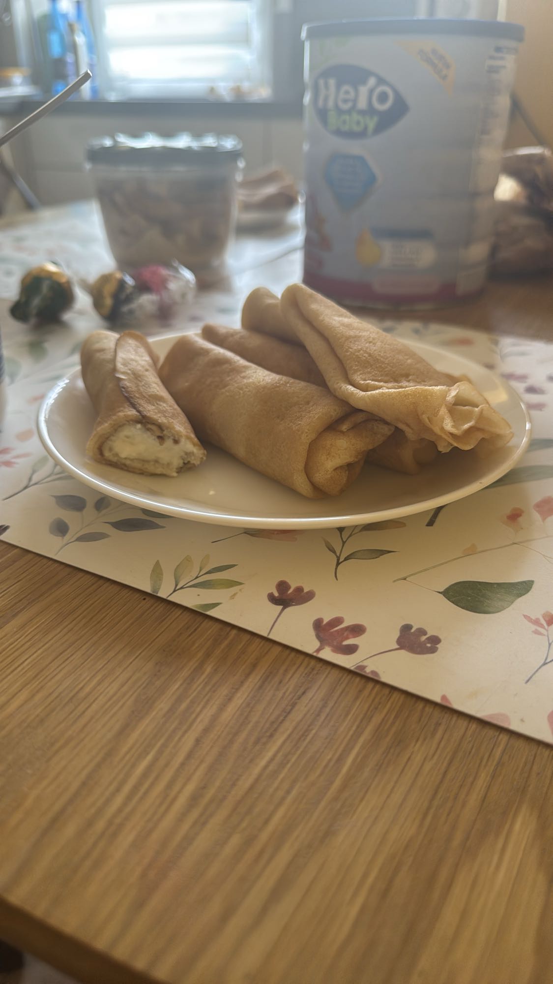 блины с творогом