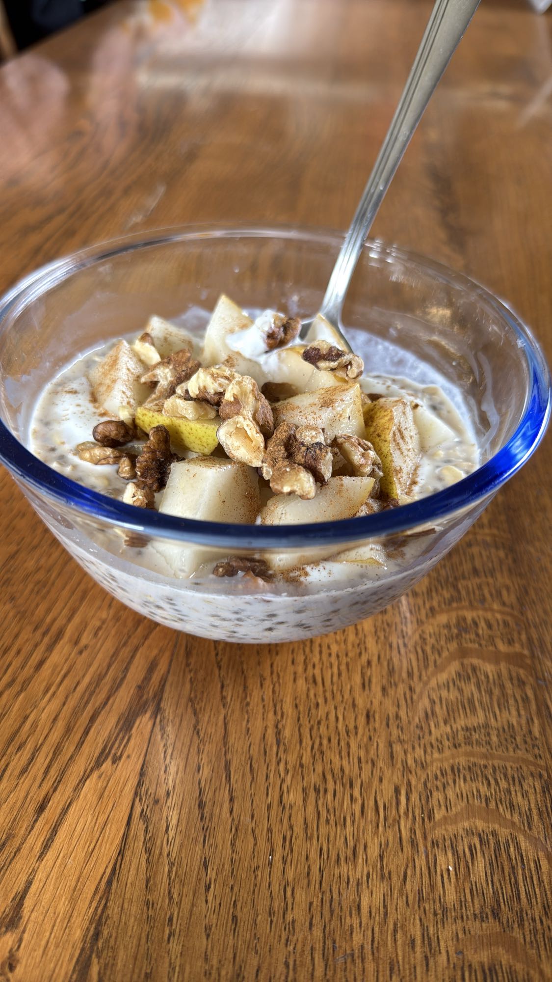 Pear Walnut Overnight Oats