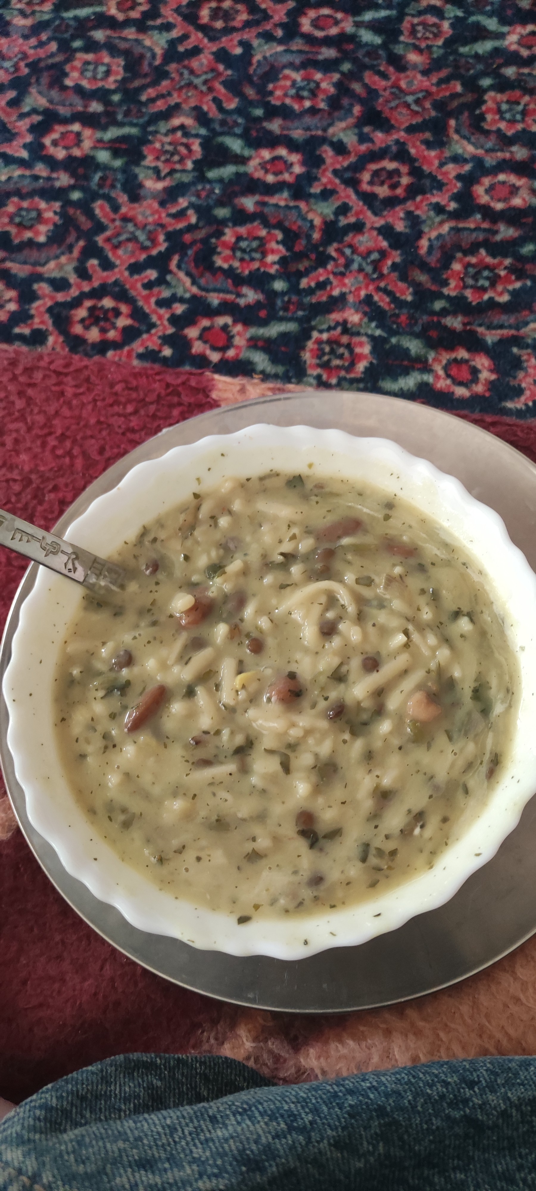 Herbed Lentil Noodle Soup