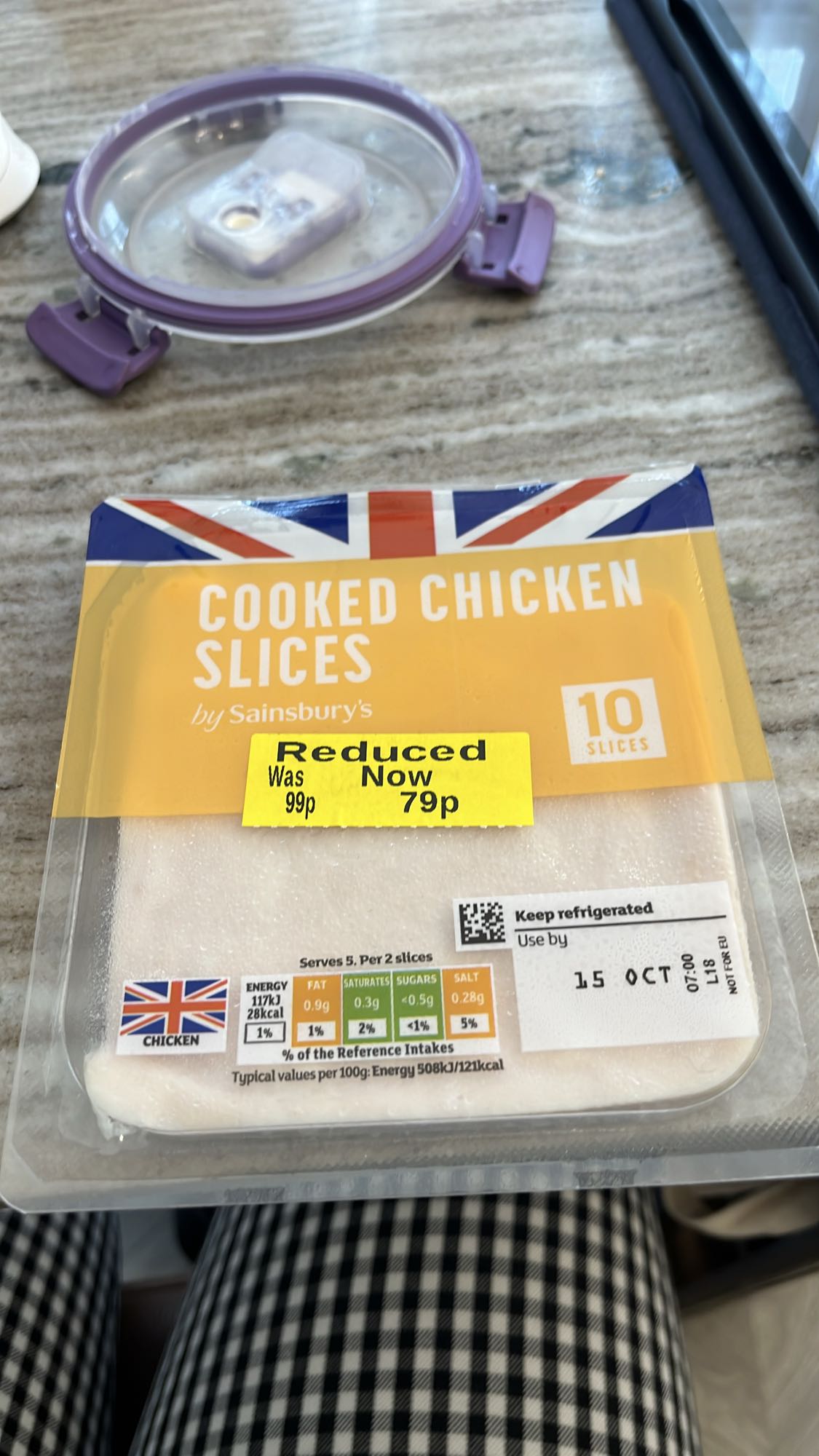 Cooked Chicken Slices