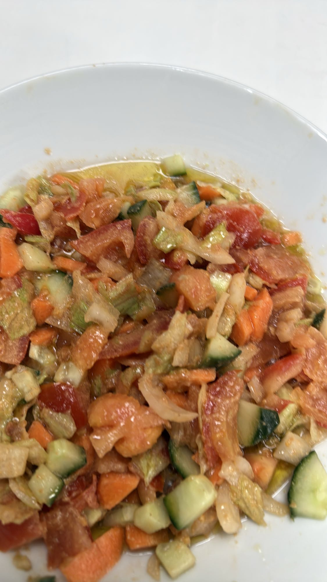 Frisk grønnsakssalat