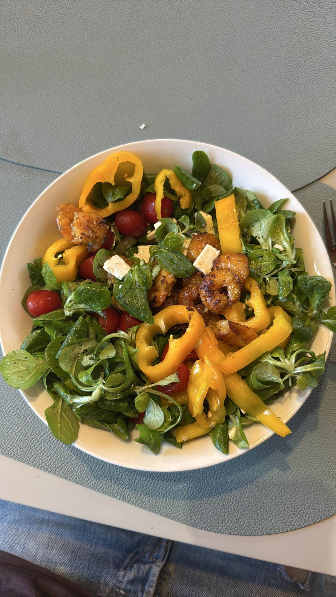 Garnelen-Gemüse-Salat