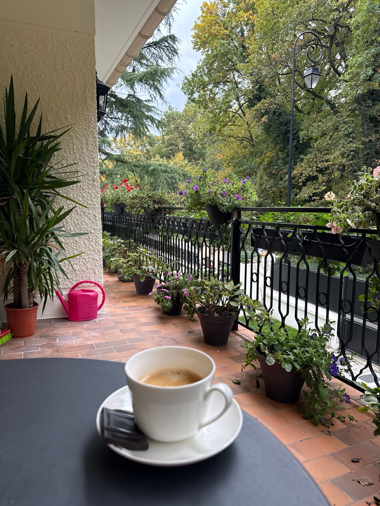 Café avec chocolat noir