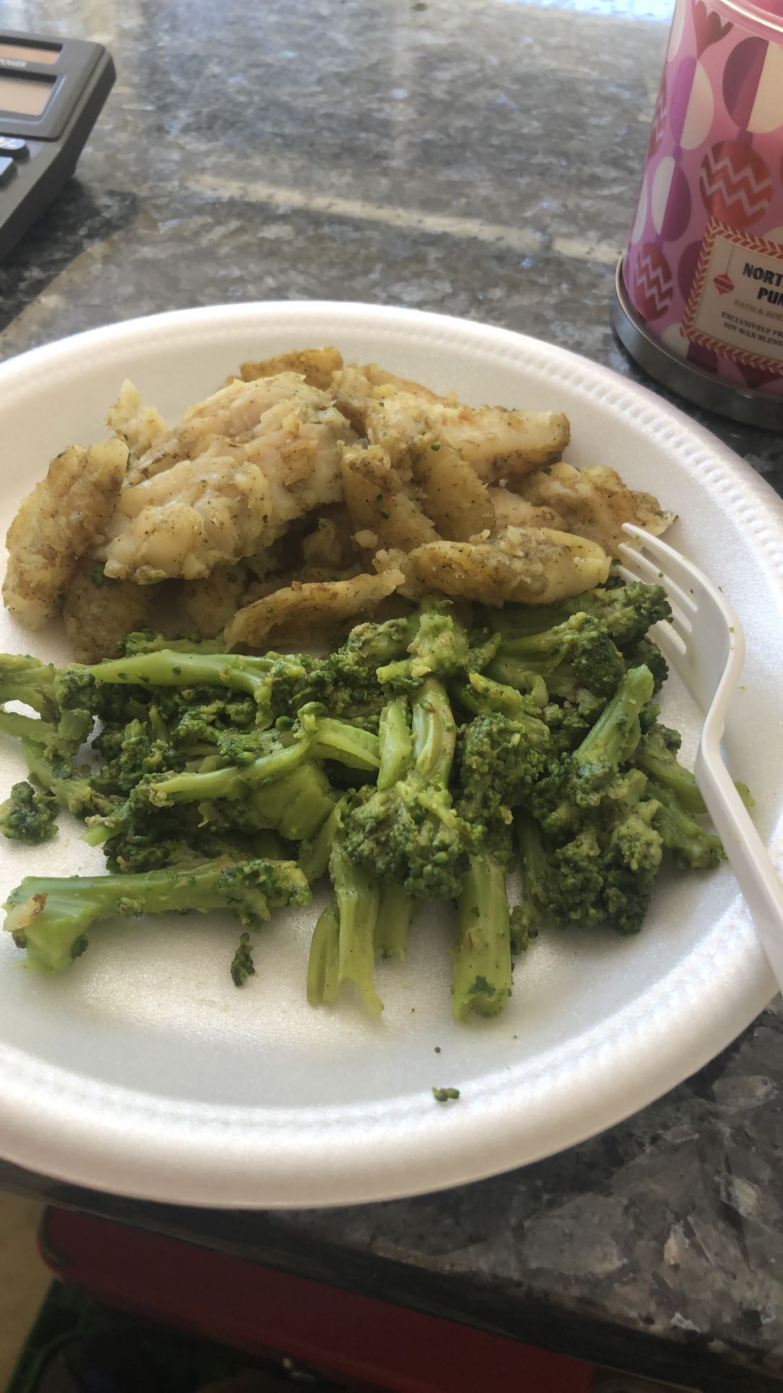 Pescado con brócoli