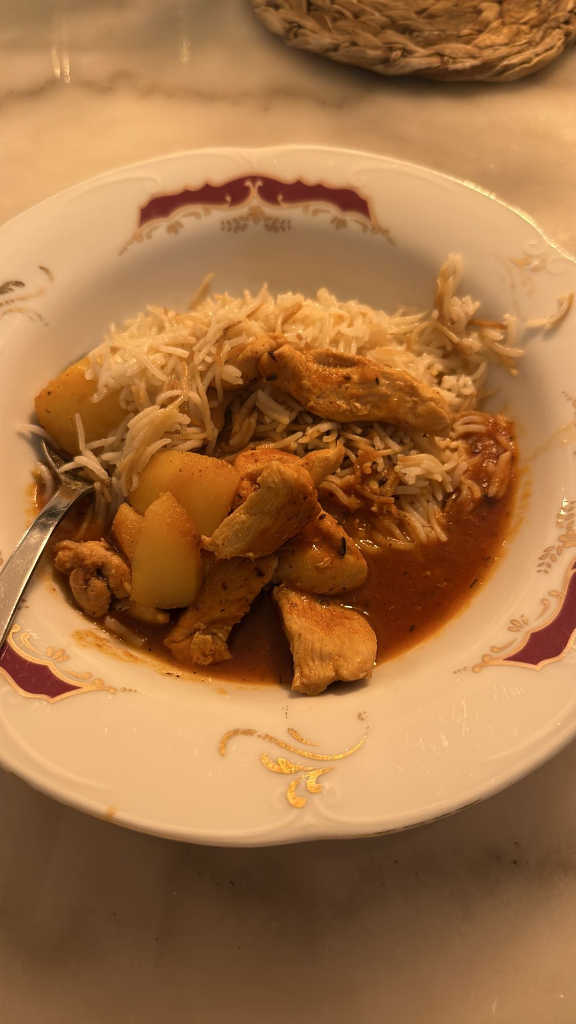 Kycklinggryta med ris