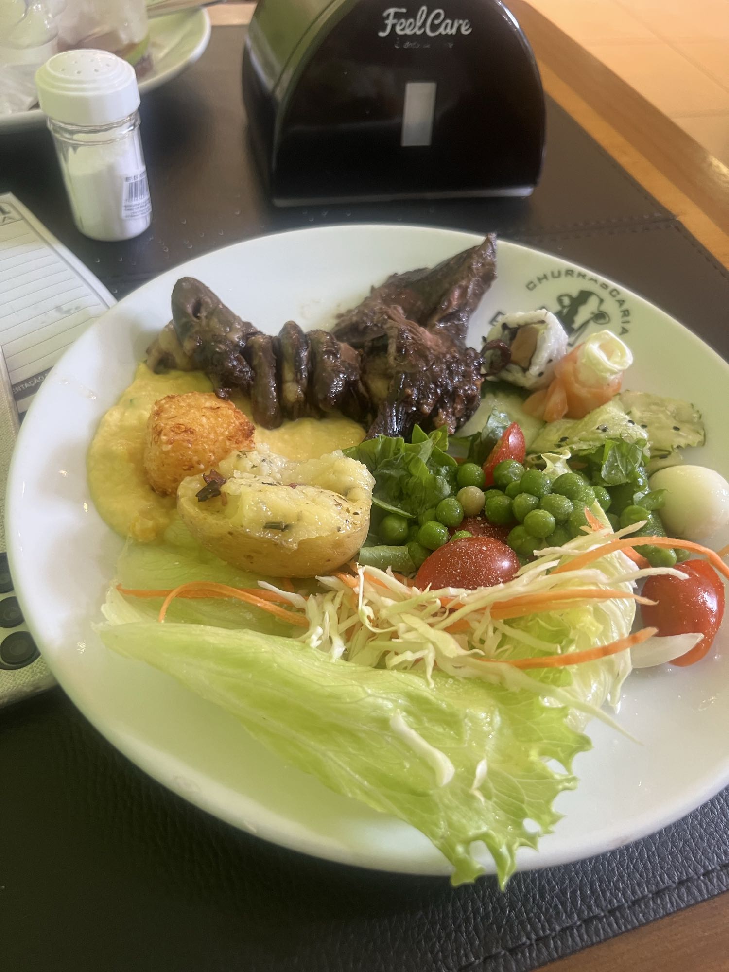 Prato variado churrascaria