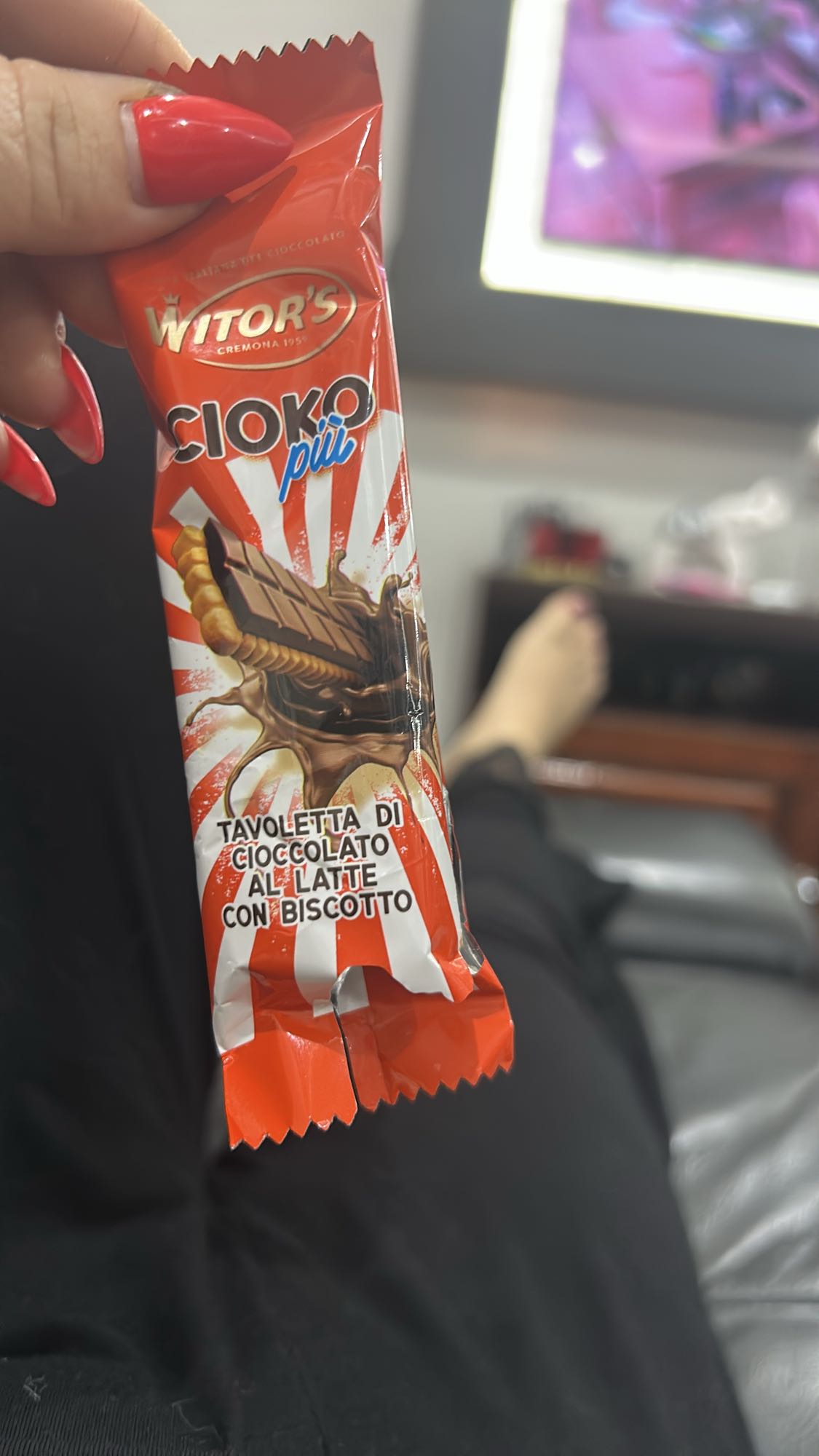 Czekolada z herbatnikiem