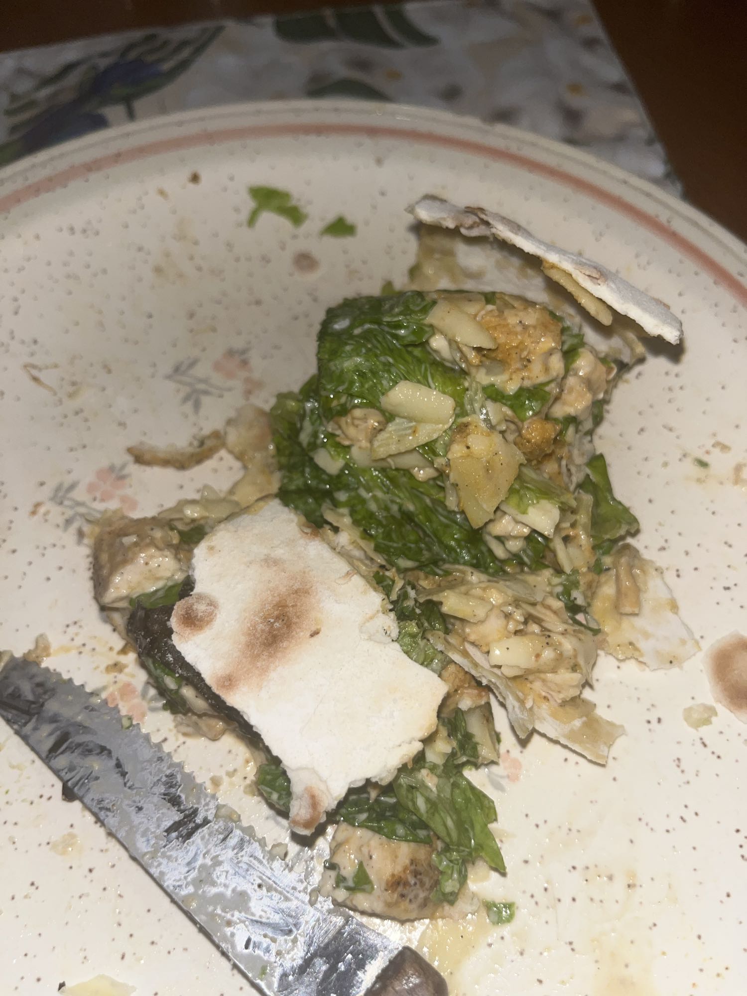 Wrap de pollo y lechuga