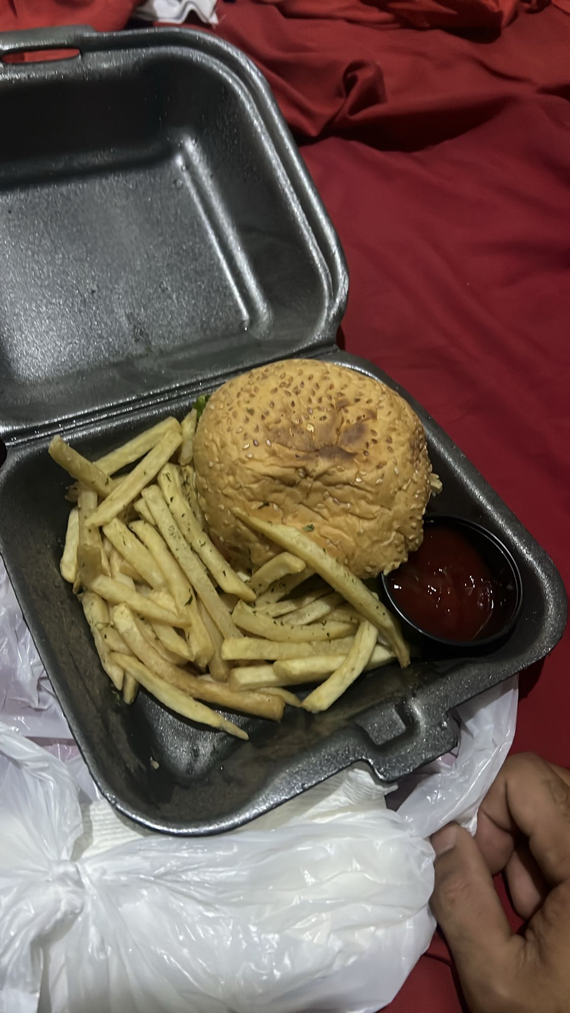 hamburguesa con papas