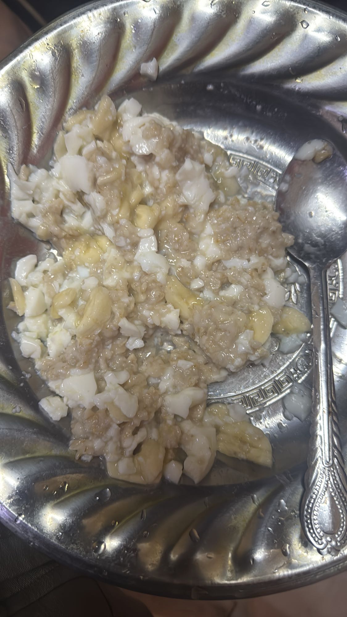 Oats with egg and banana