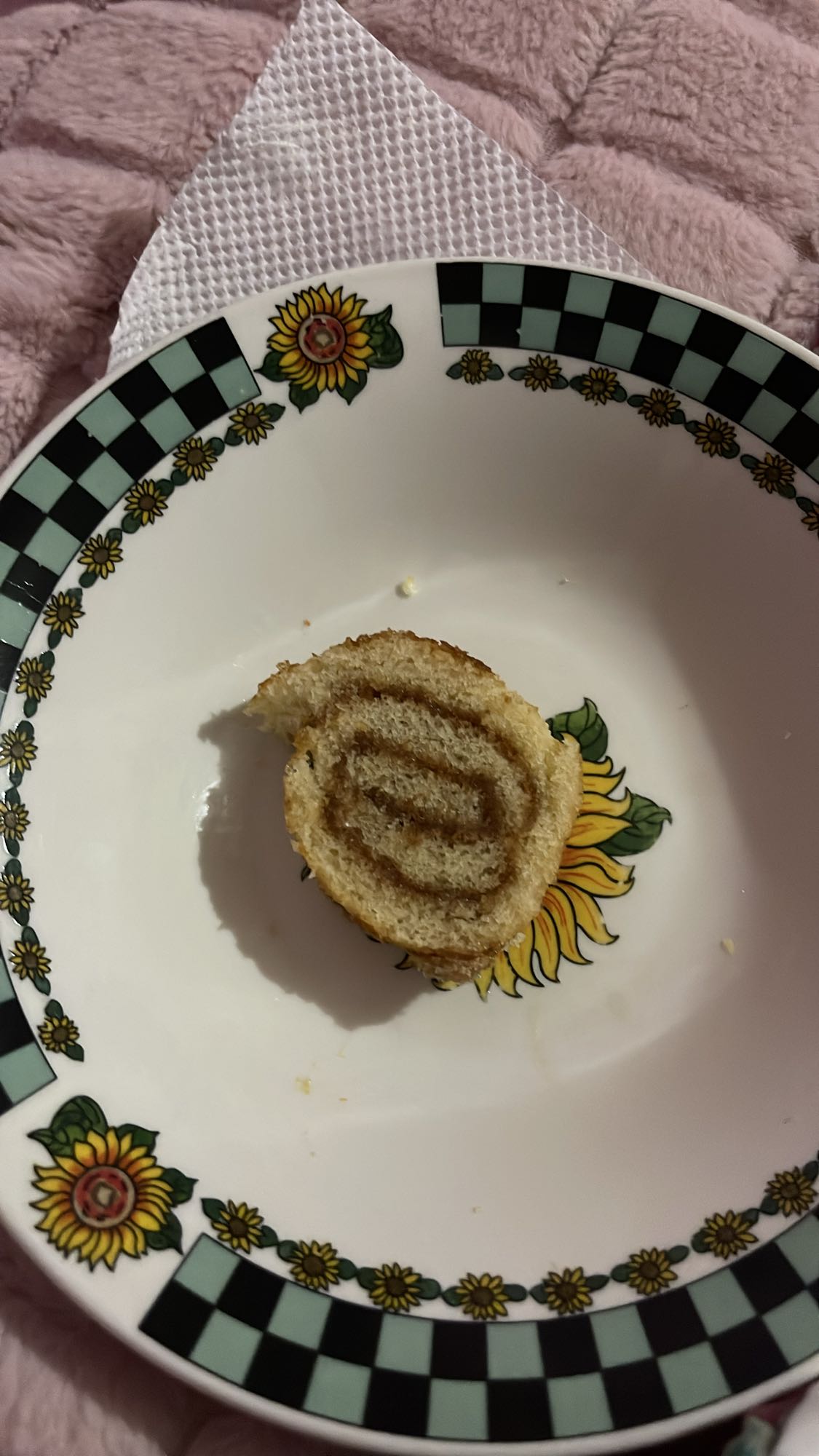 rebanada de rollo dulce