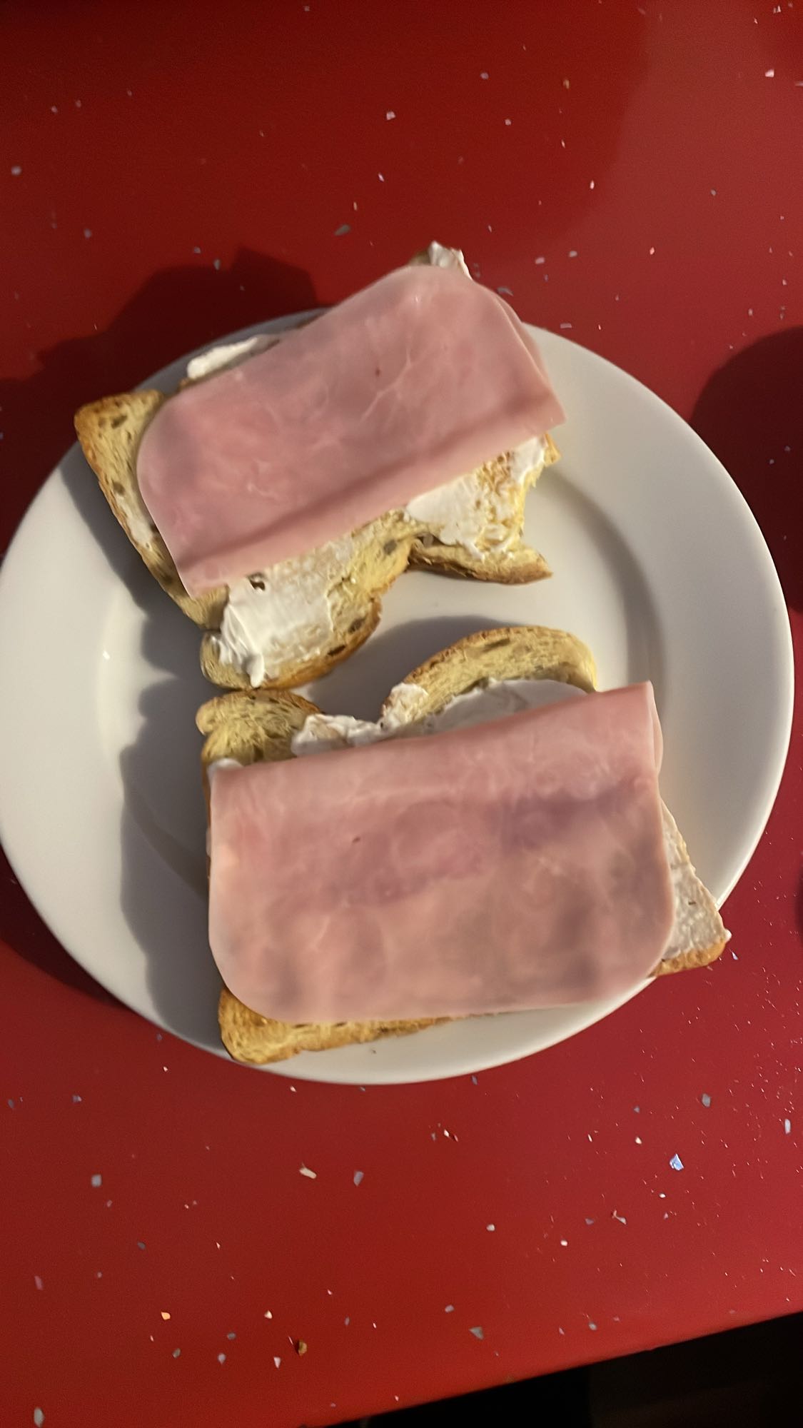 Tostadas con jamón