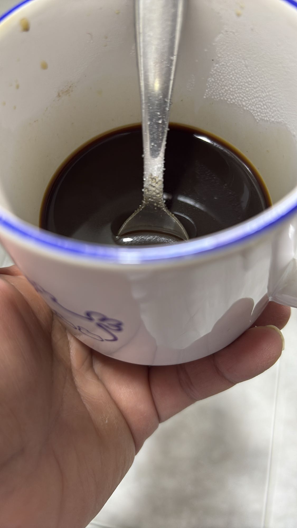 taza de café negro