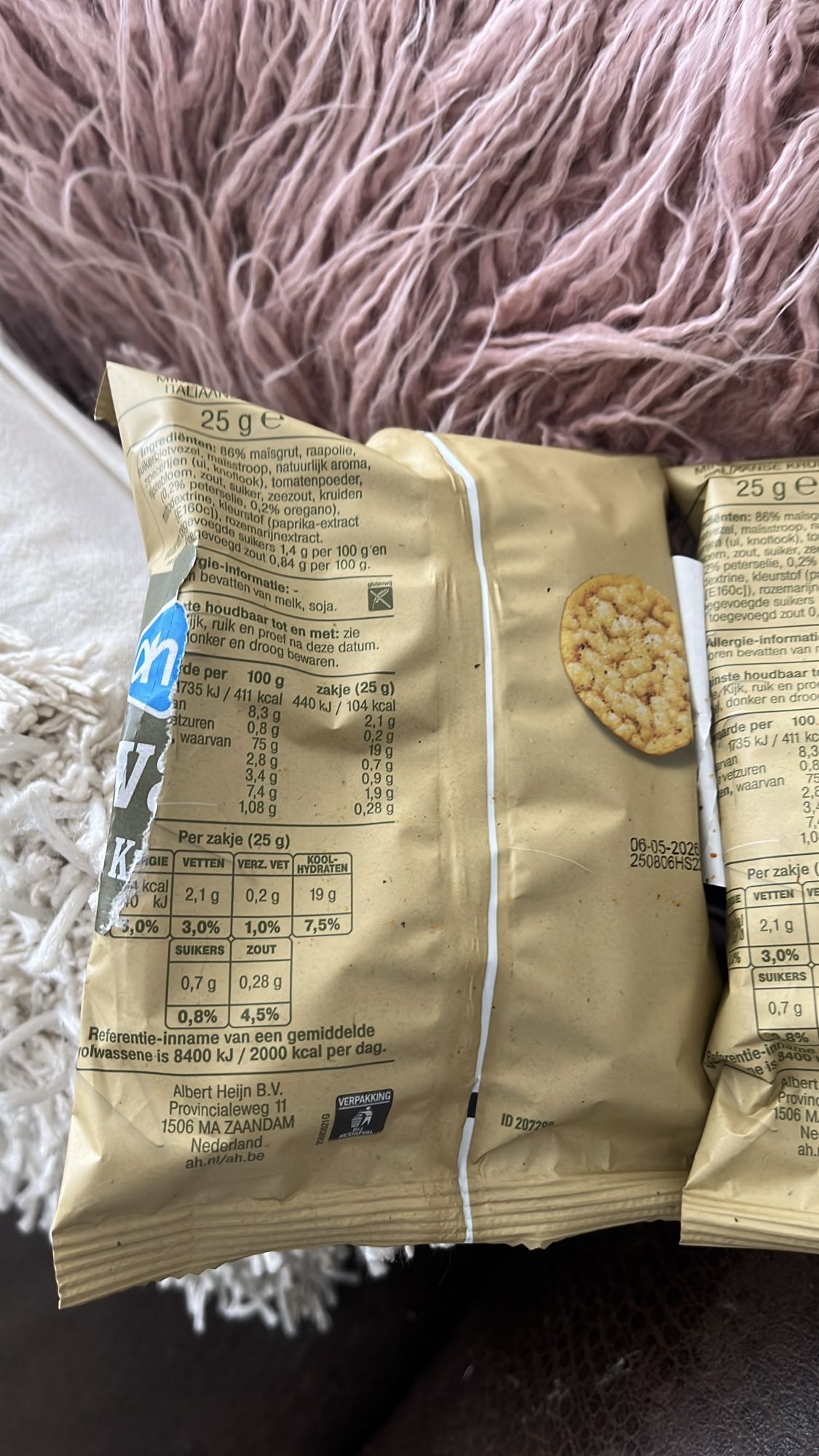 Maiswafel snack