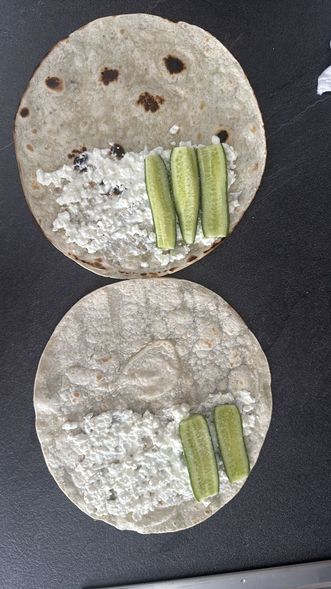 Wraps au fromage blanc