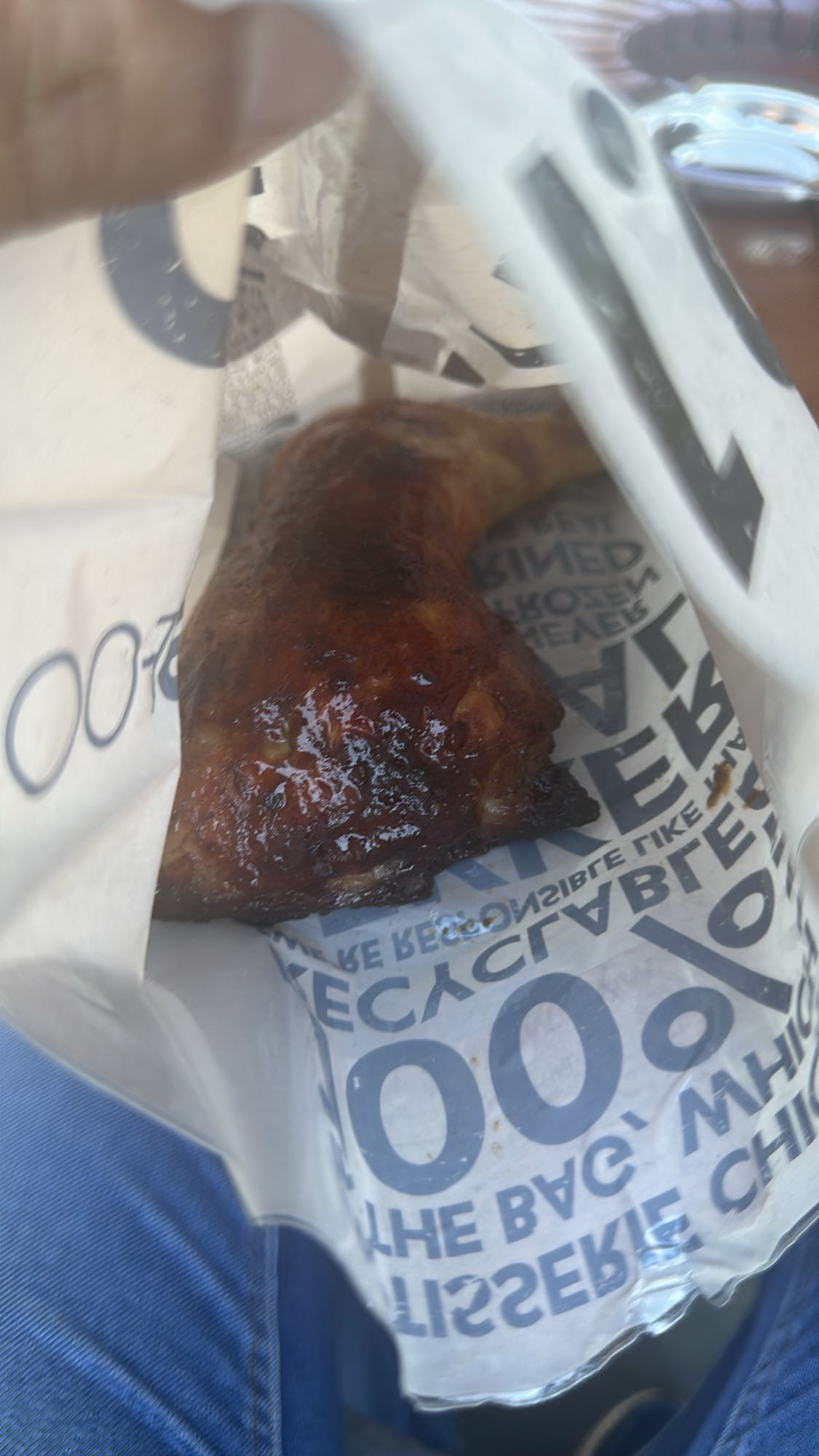 Rotisserie chicken leg