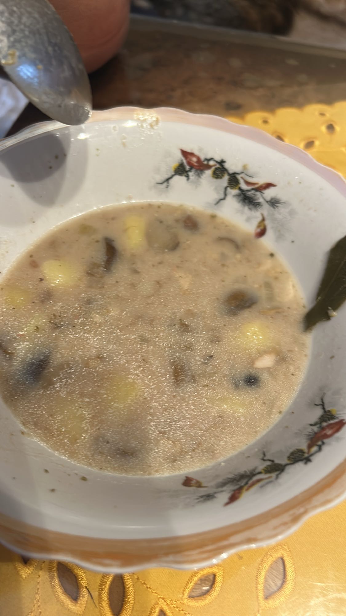 Zupa grzybowa z ziemniakami