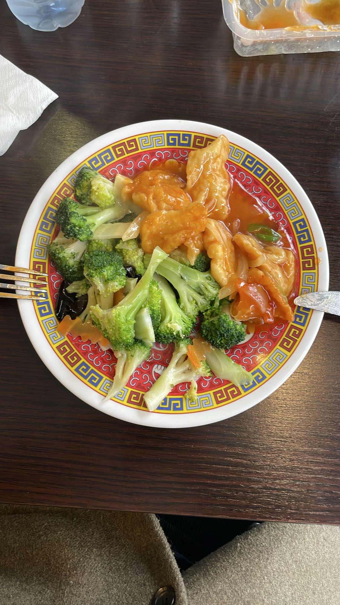 Poulet aigre-doux et brocoli