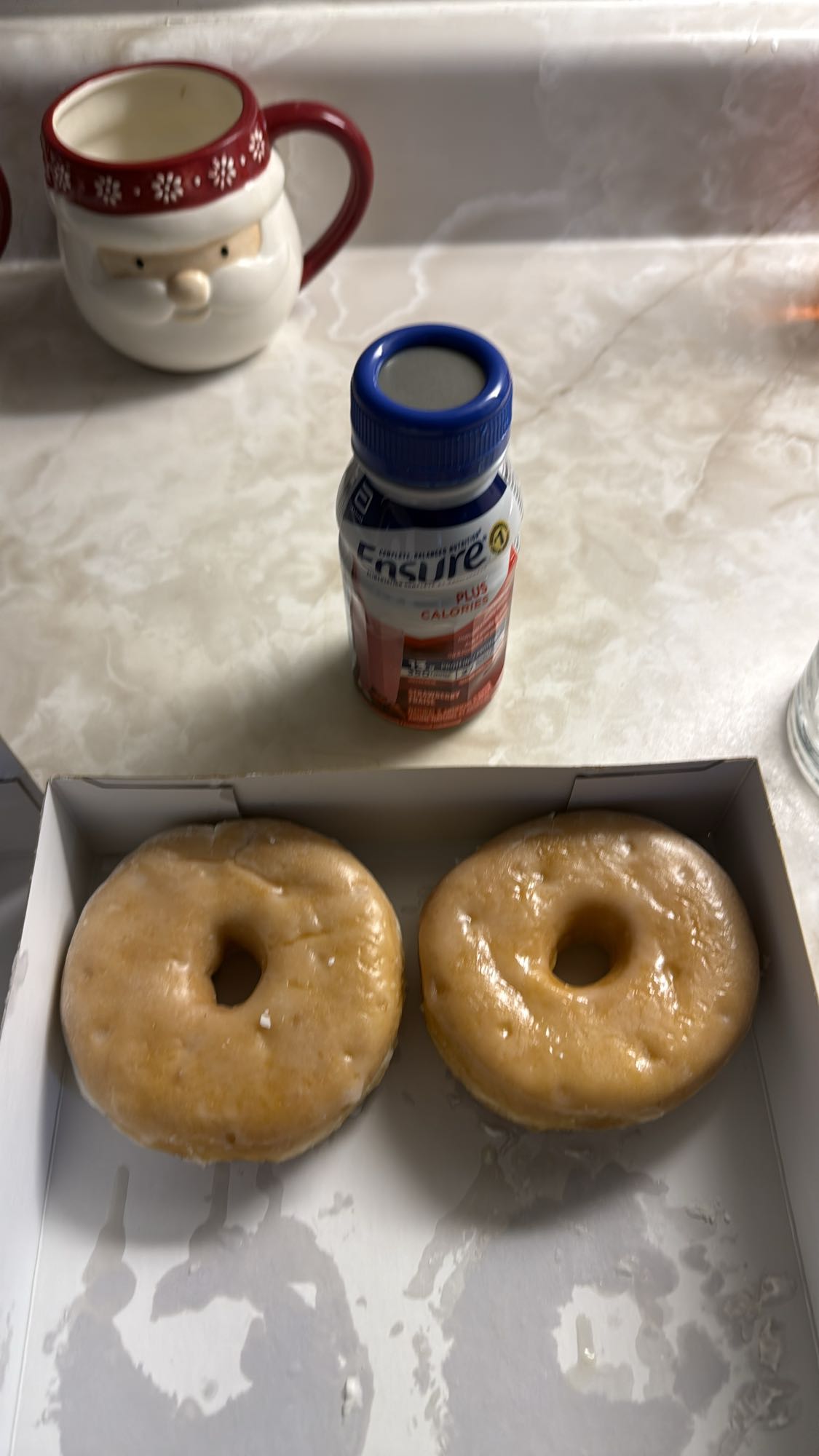 Glazed Donuts & Ensure