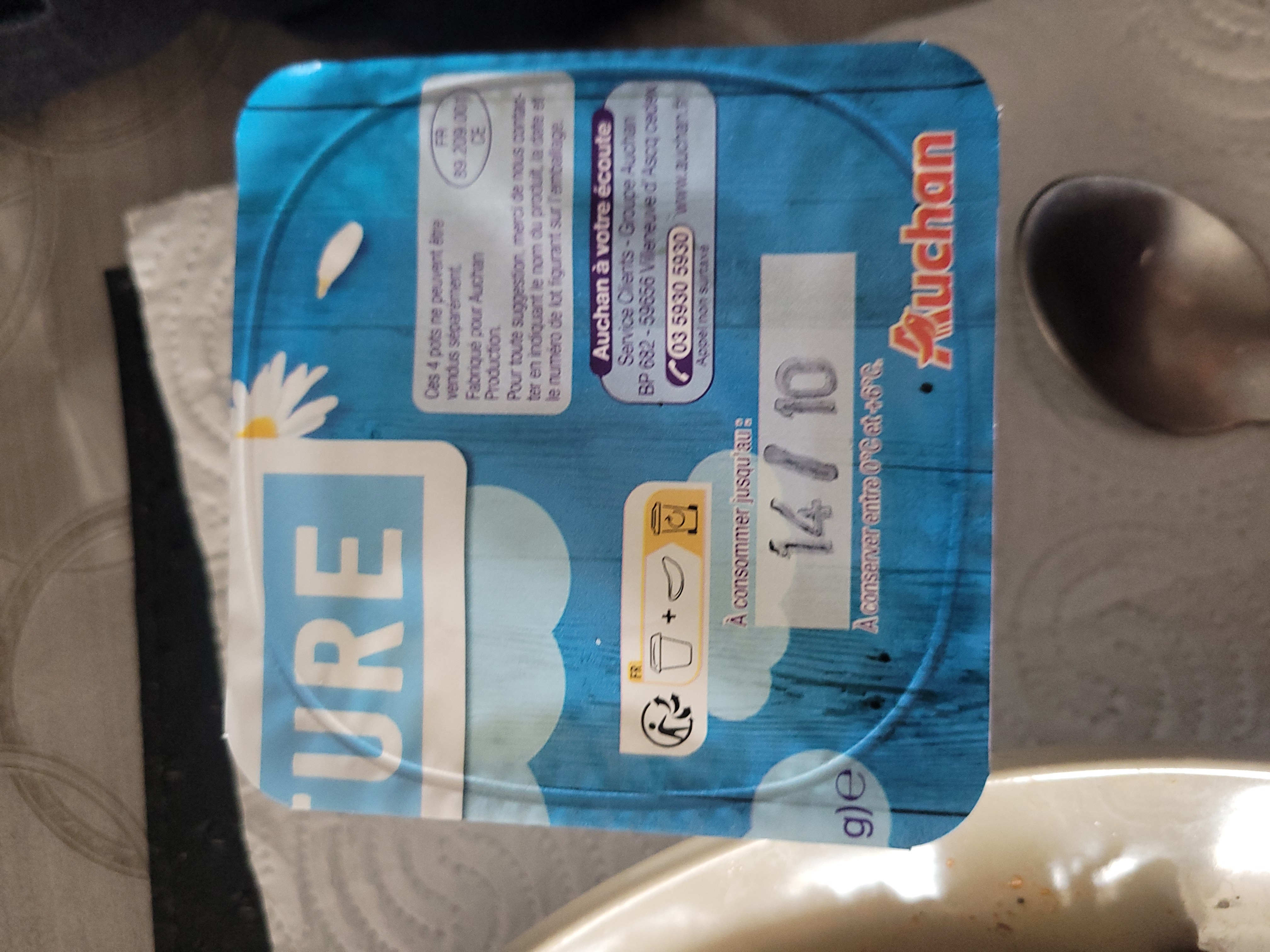 Yaourt nature Auchan